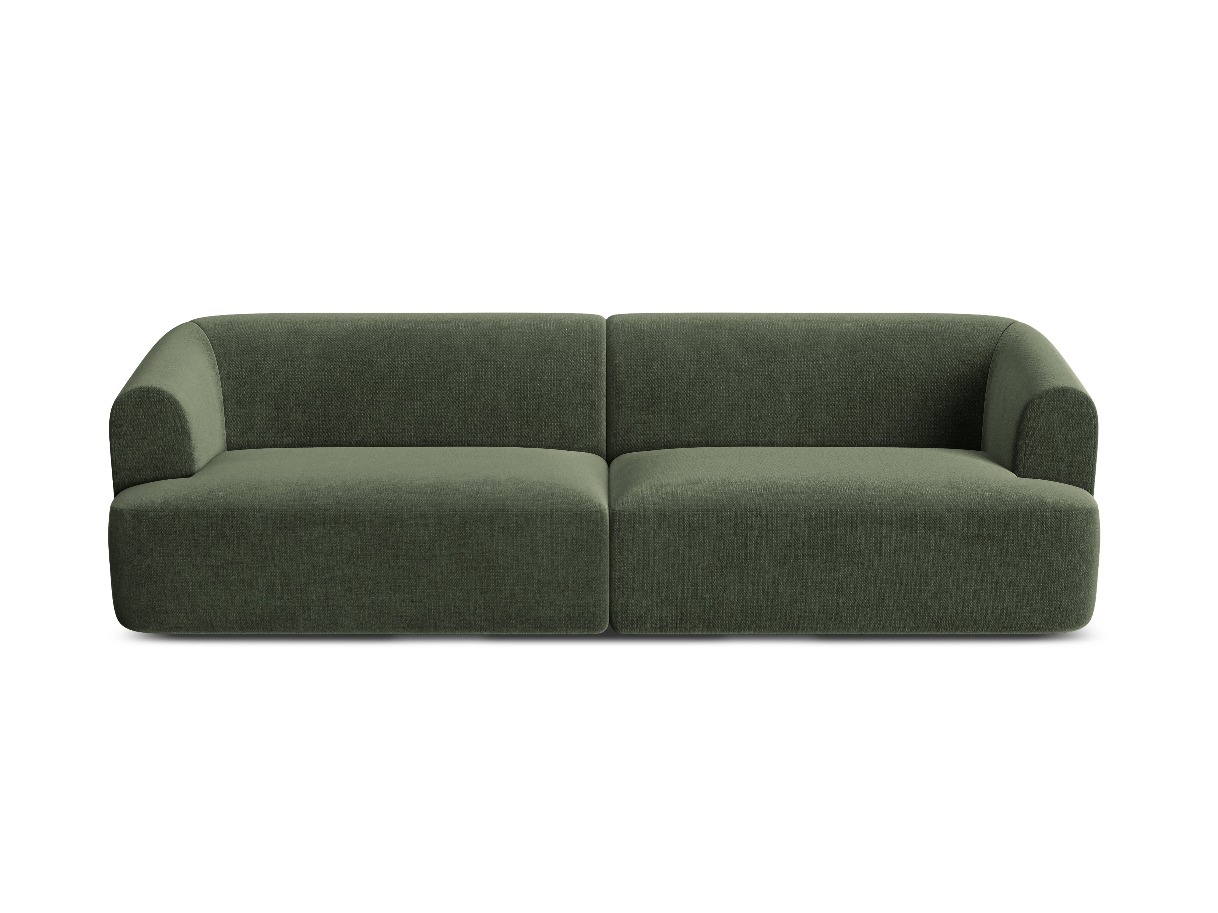 Sofa aksamitna 4-osobowa CAMPI zielony