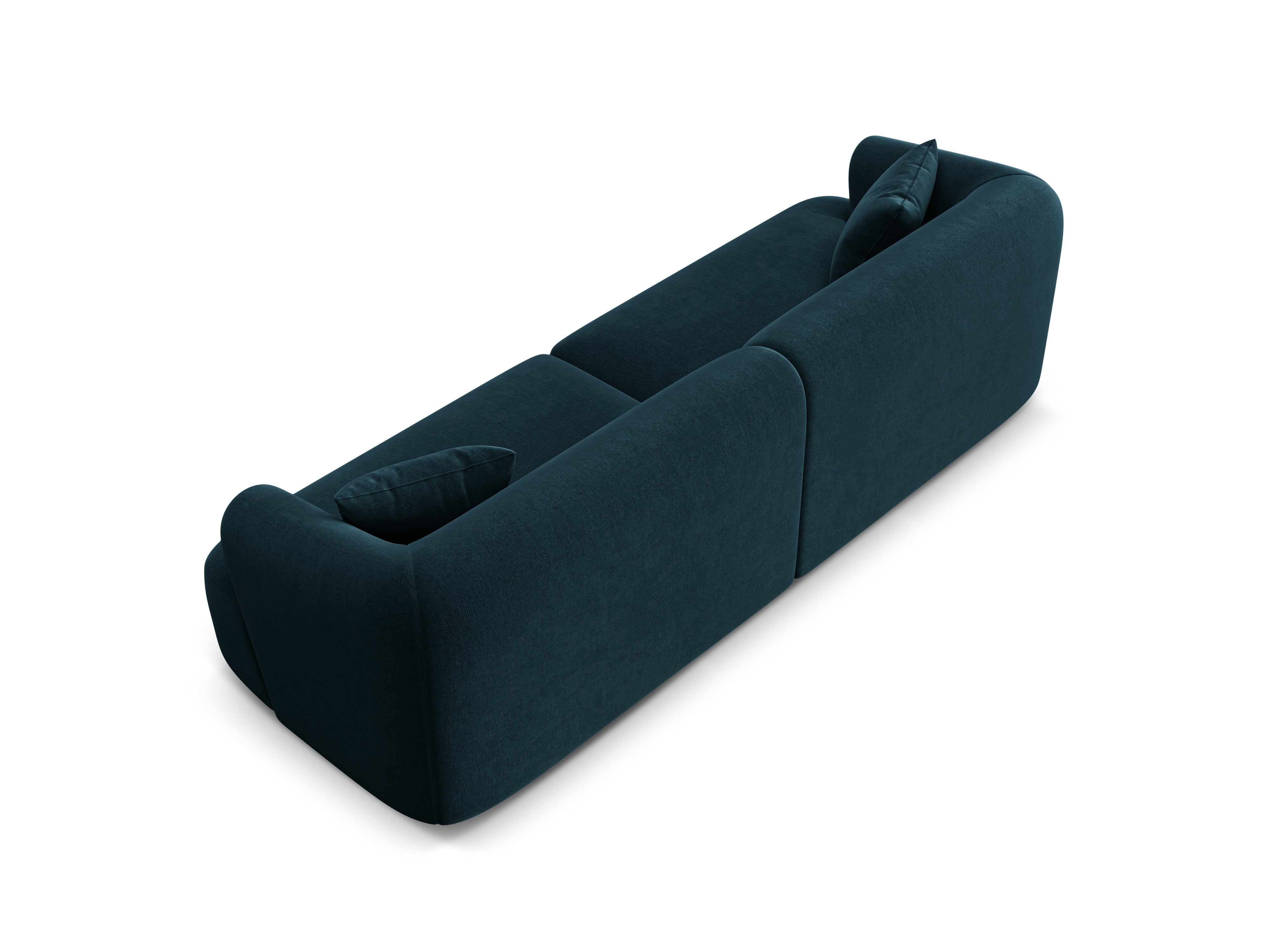 Sofa aksamitna 4-osobowa CAMPI petrol