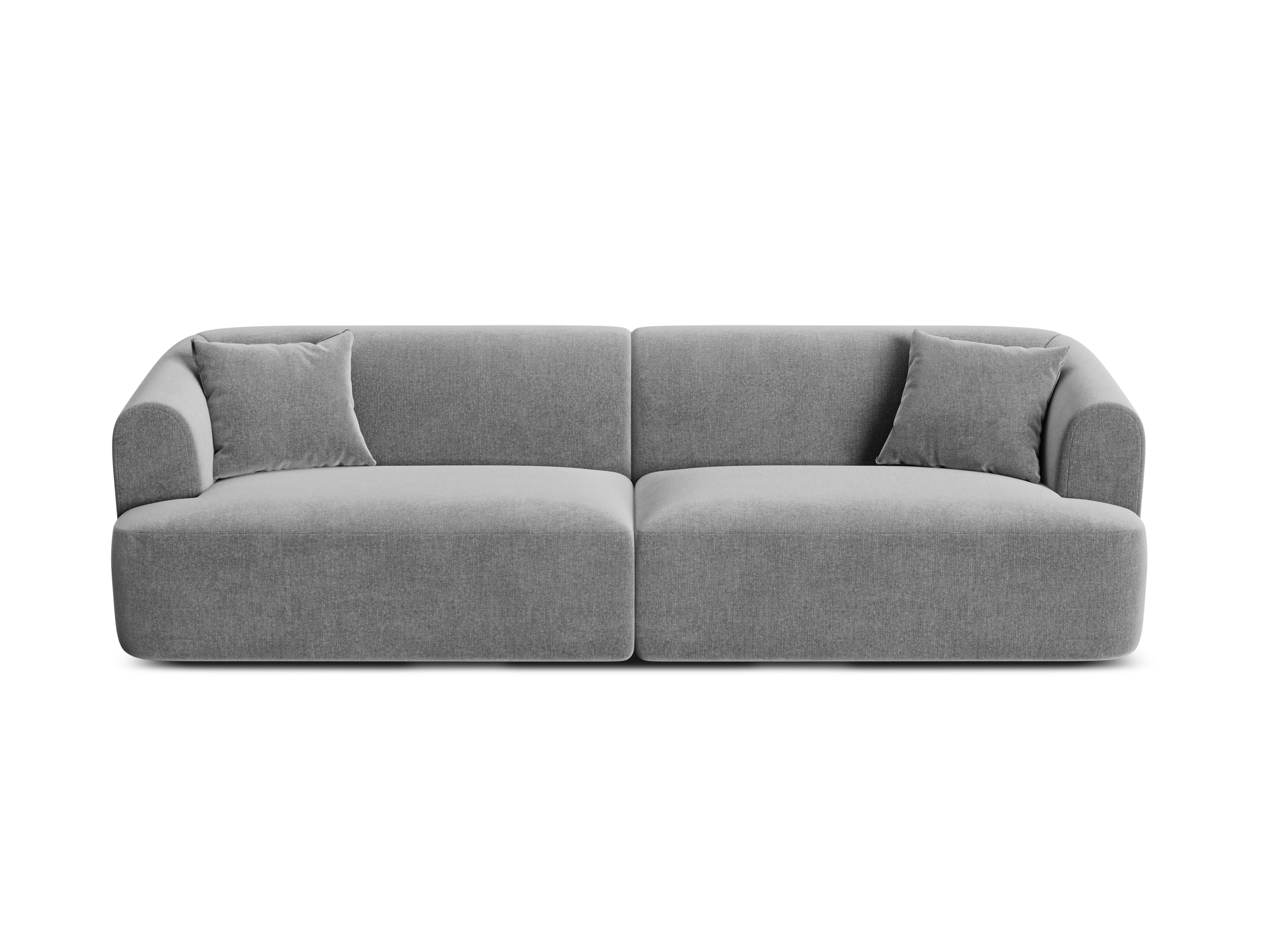 Sofa aksamitna 4-osobowa CAMPI szary