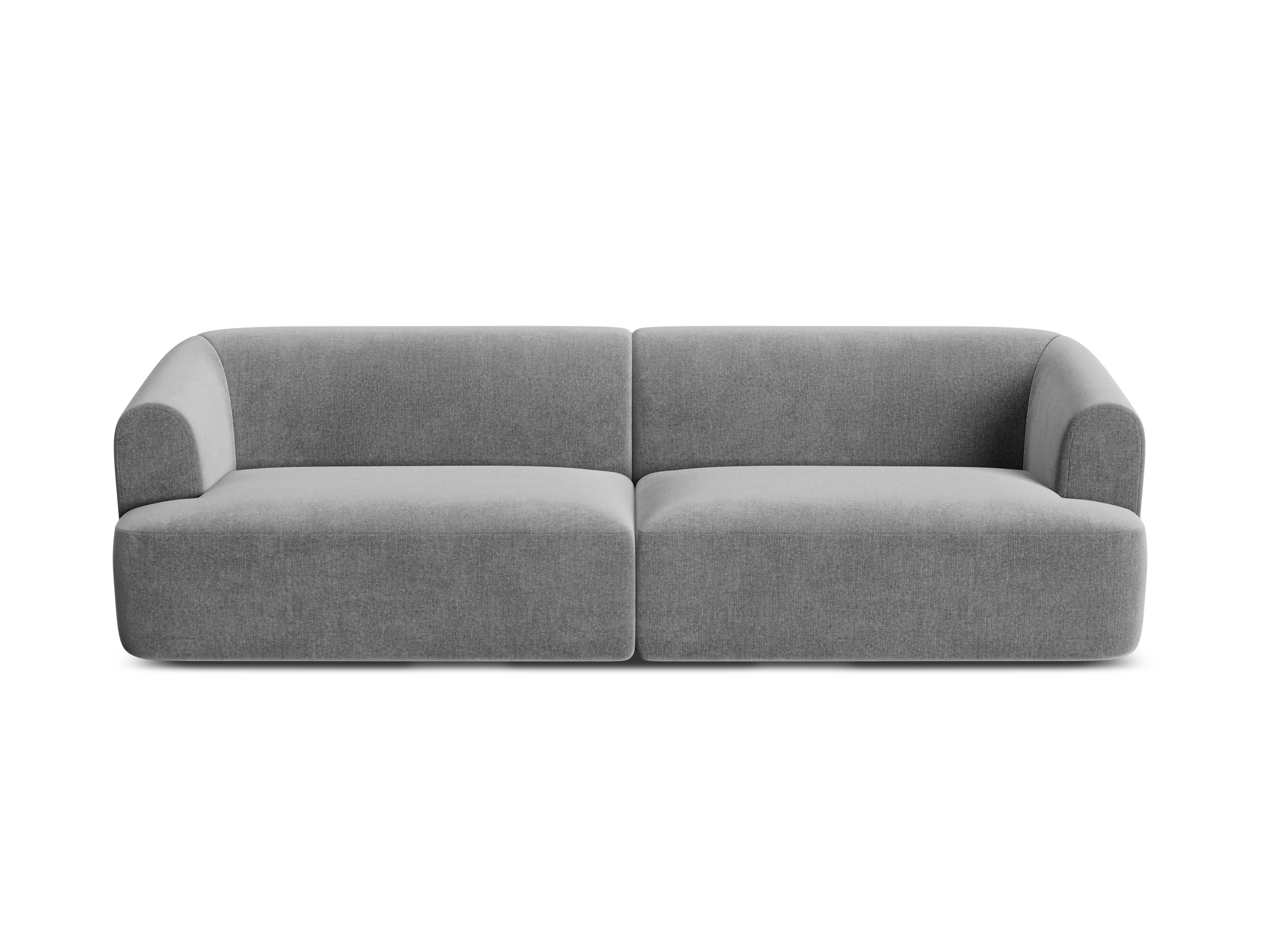 Sofa aksamitna 4-osobowa CAMPI szary