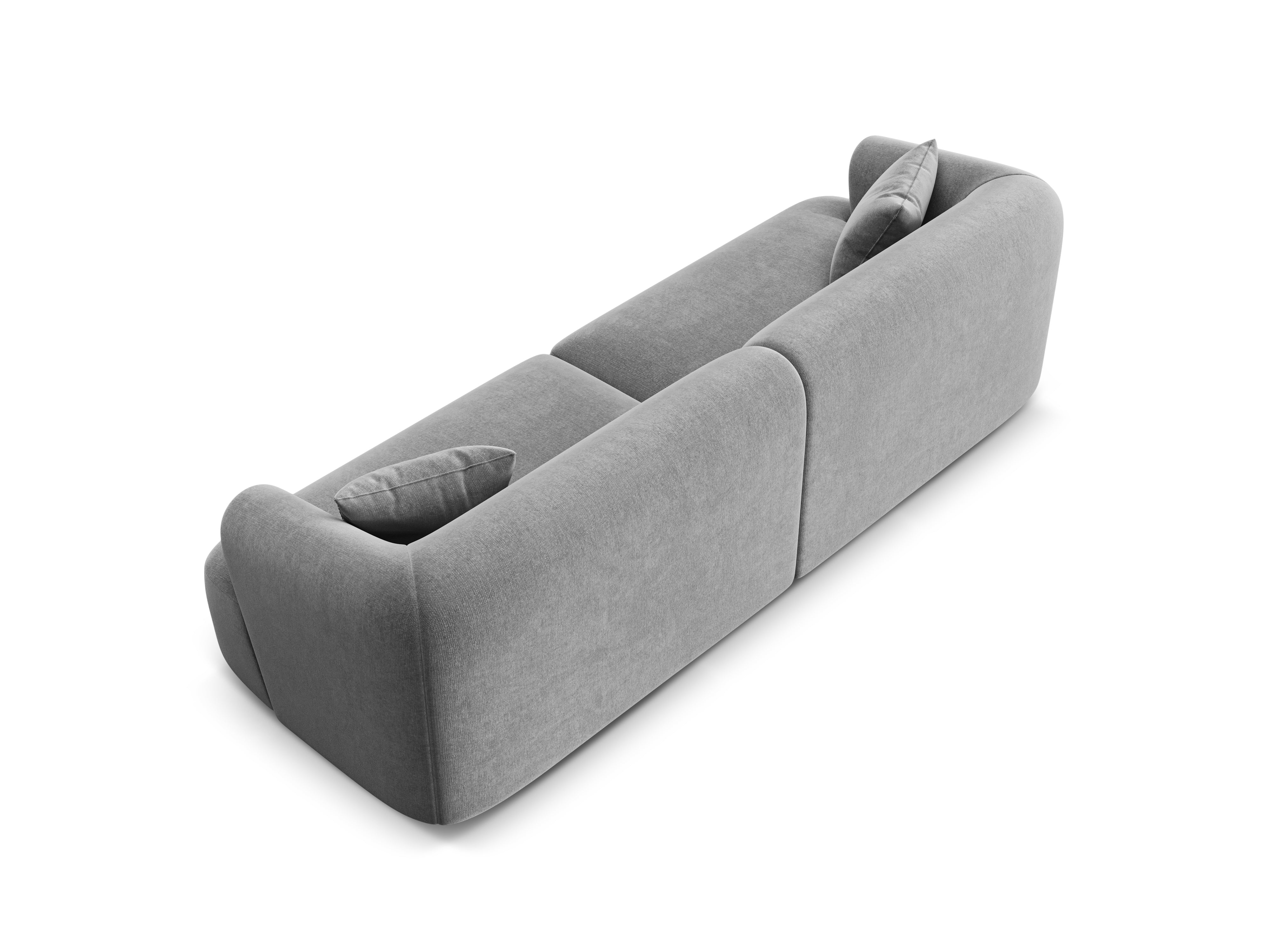 Sofa aksamitna 4-osobowa CAMPI szary