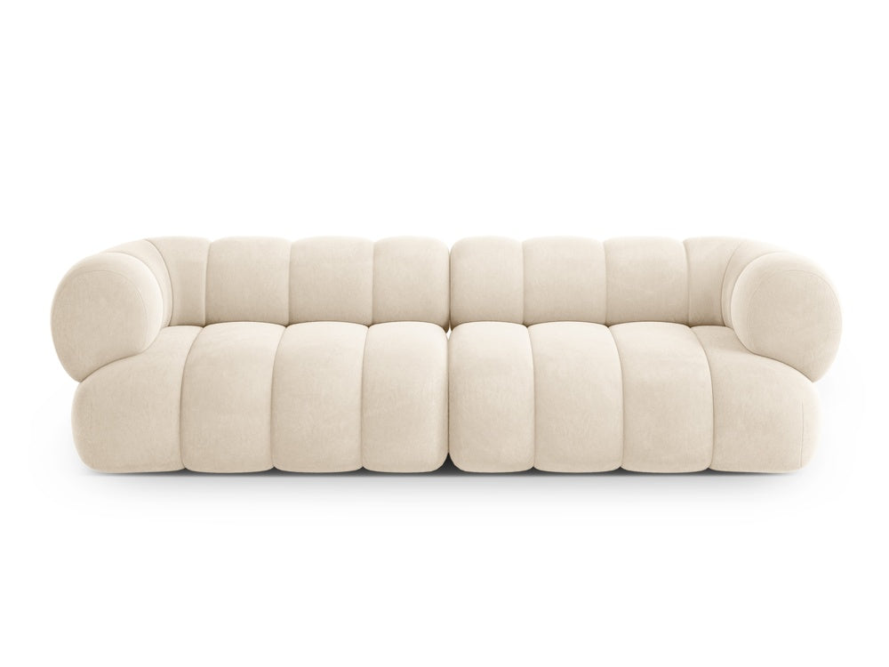 Sofa aksamitna 4-osobowa KOGE beżowy