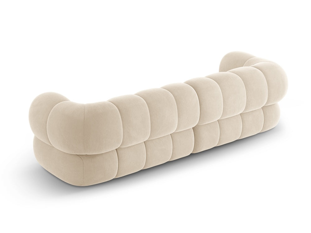Sofa aksamitna 4-osobowa KOGE beżowy
