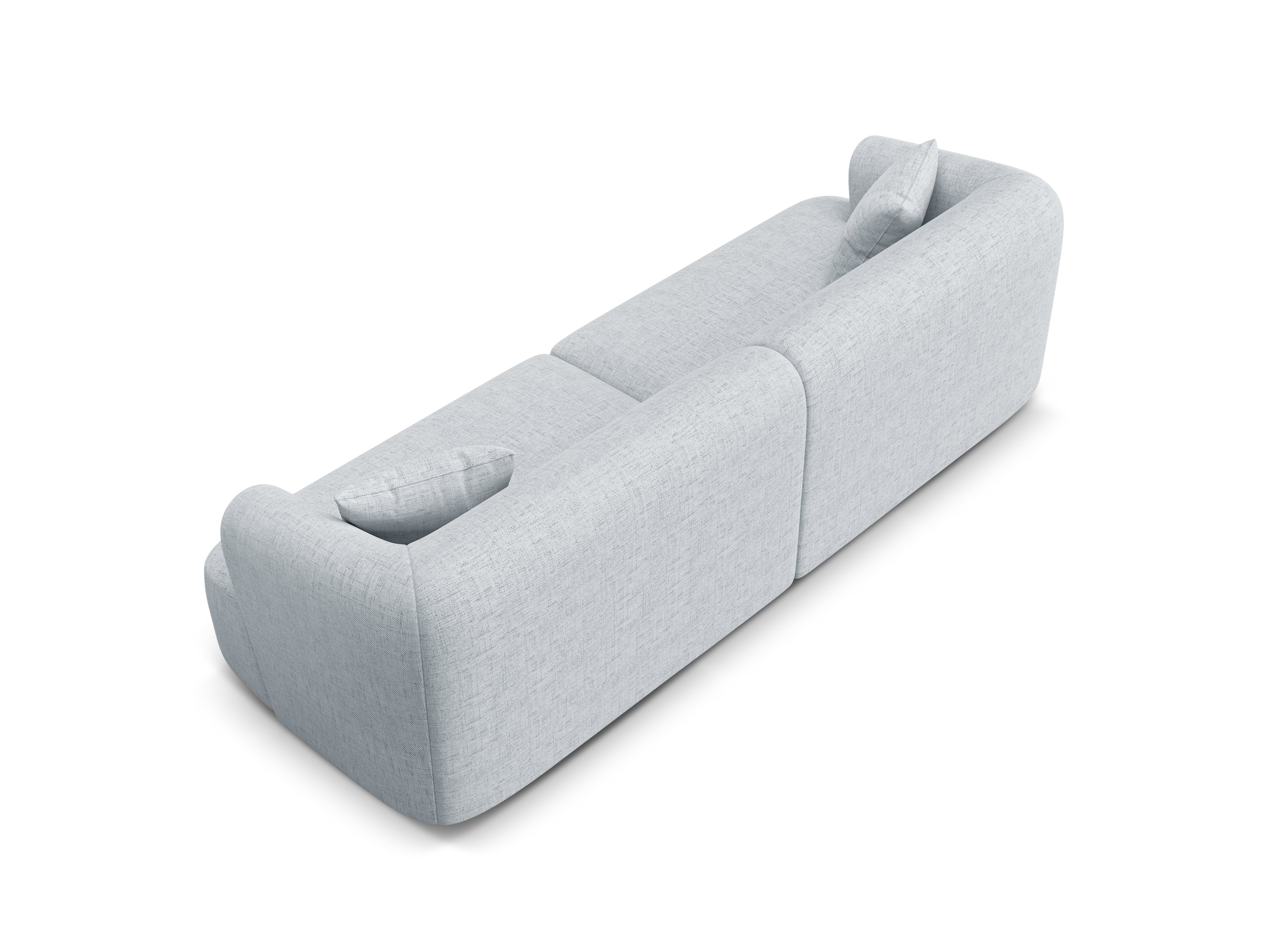 Sofa 4-osobowa CAMPI jasnoszary szenil