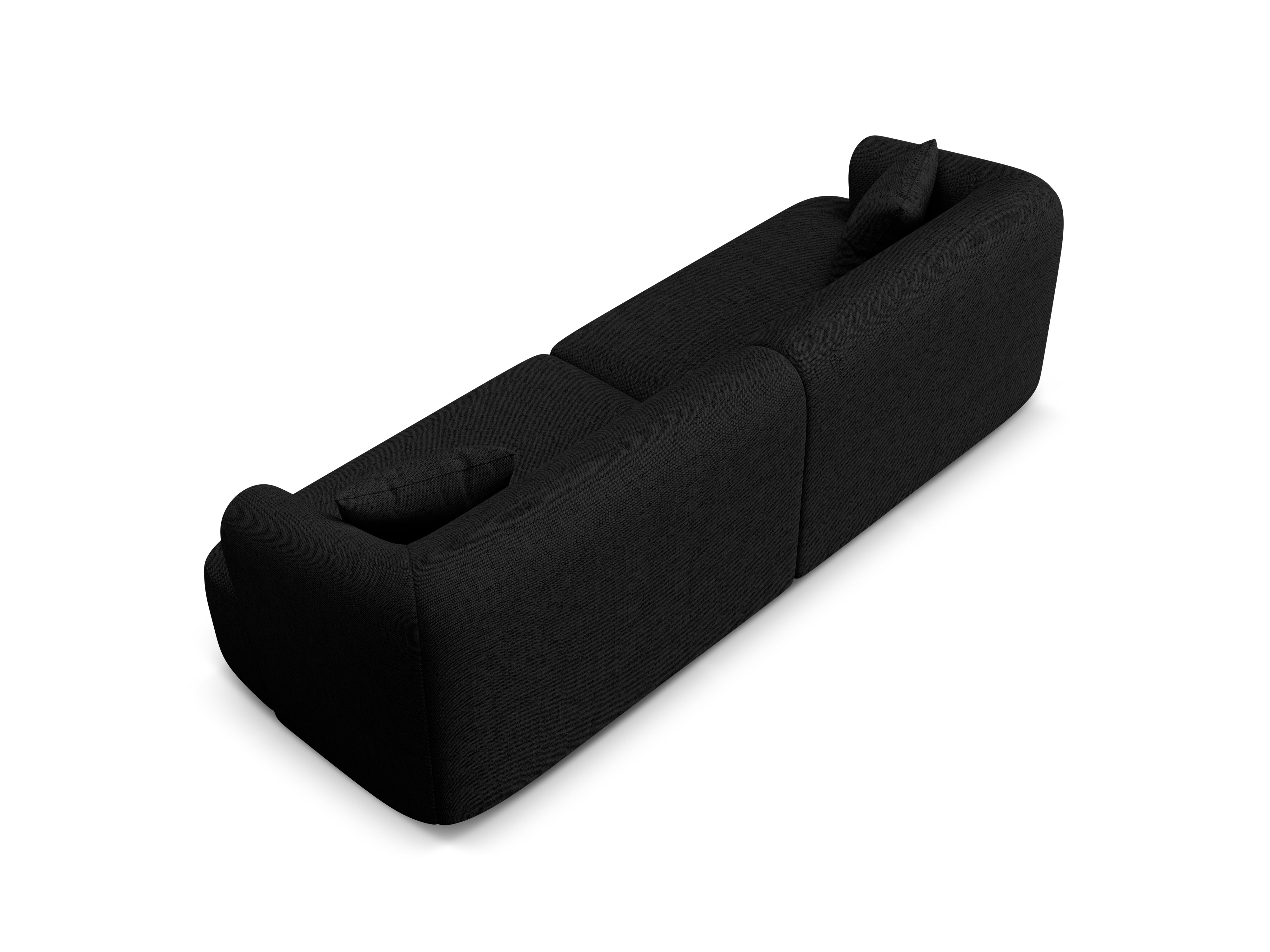 Sofa 4-osobowa CAMPI czarny szenil