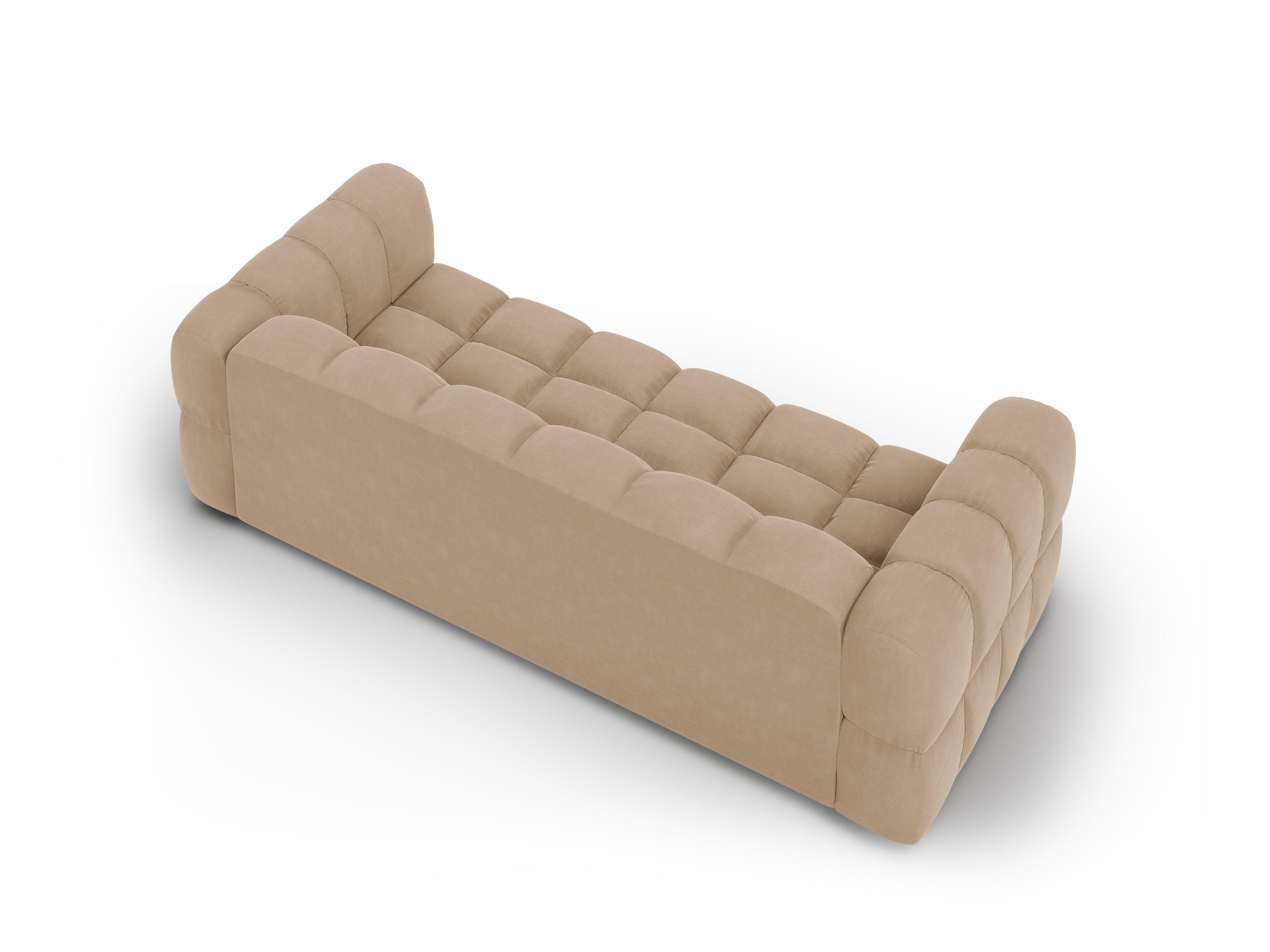 Sofa aksamitna 4-osobowa SKY piaskowy Cosmopolitan Design Eye on Design