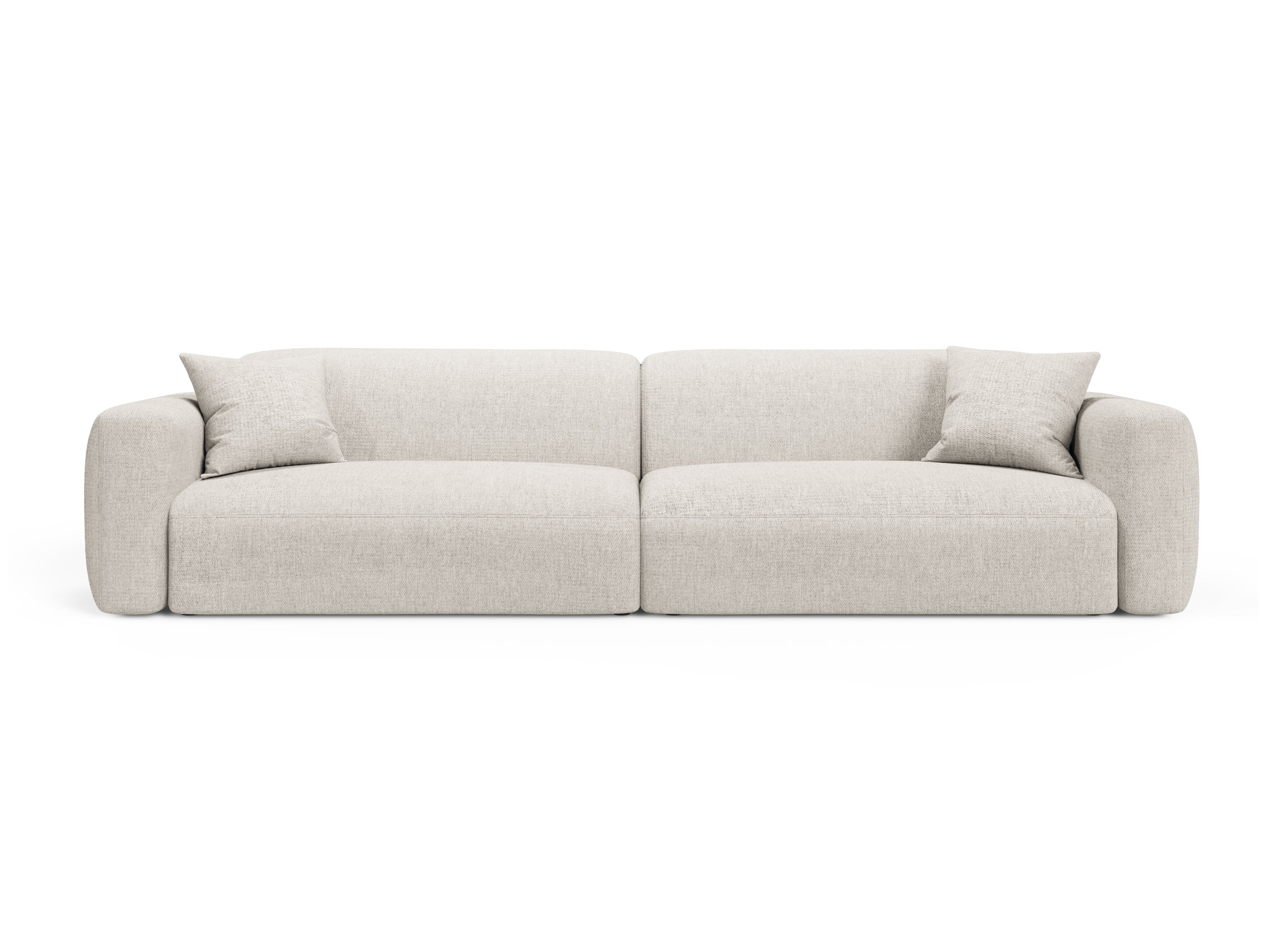Sofa 4-osobowa STRINO kremowy szenil