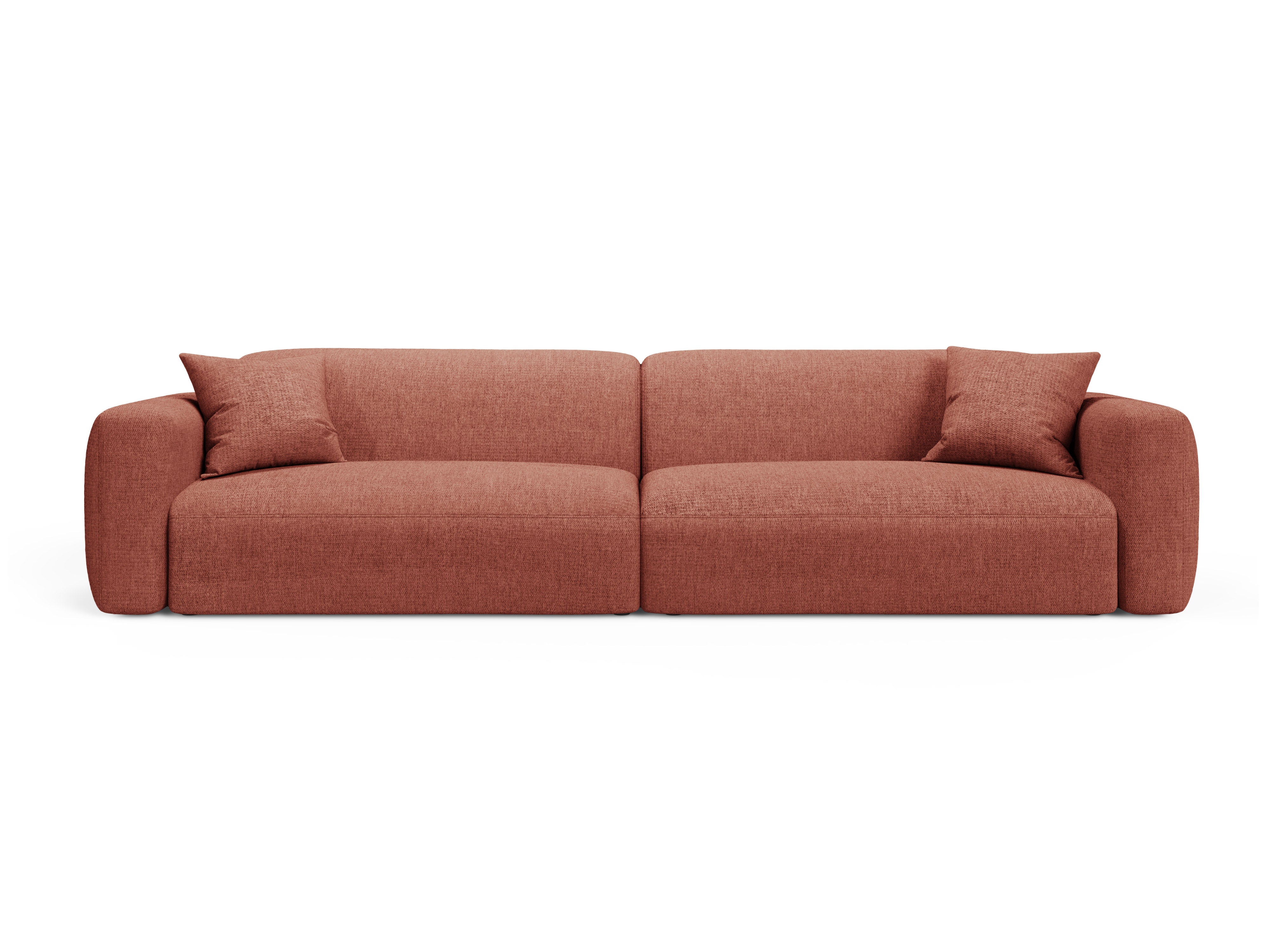 Sofa 4-osobowa STRINO koralowy szenil