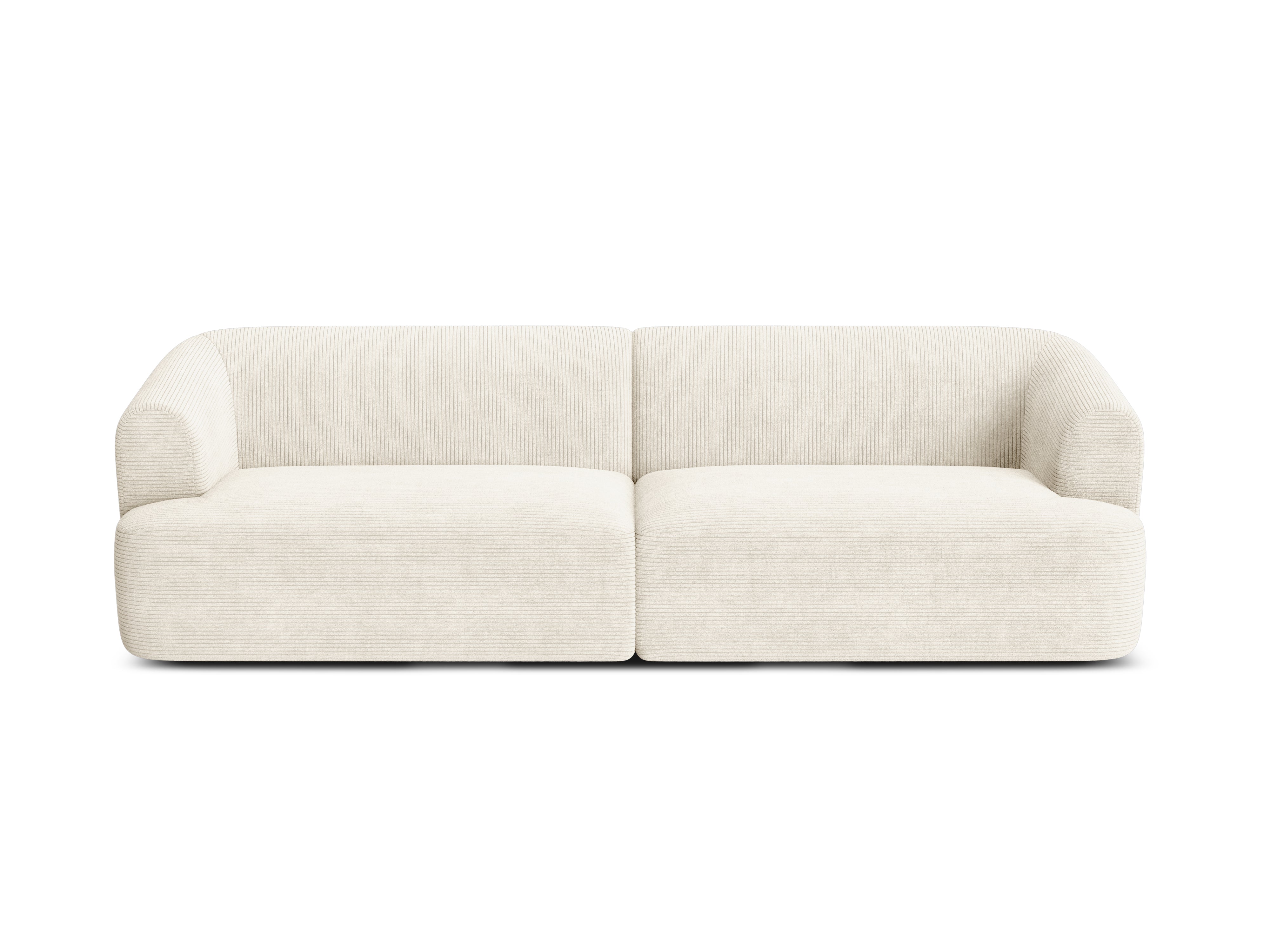 Sofa für 4 Personen CAMPI cremefarbener Cord