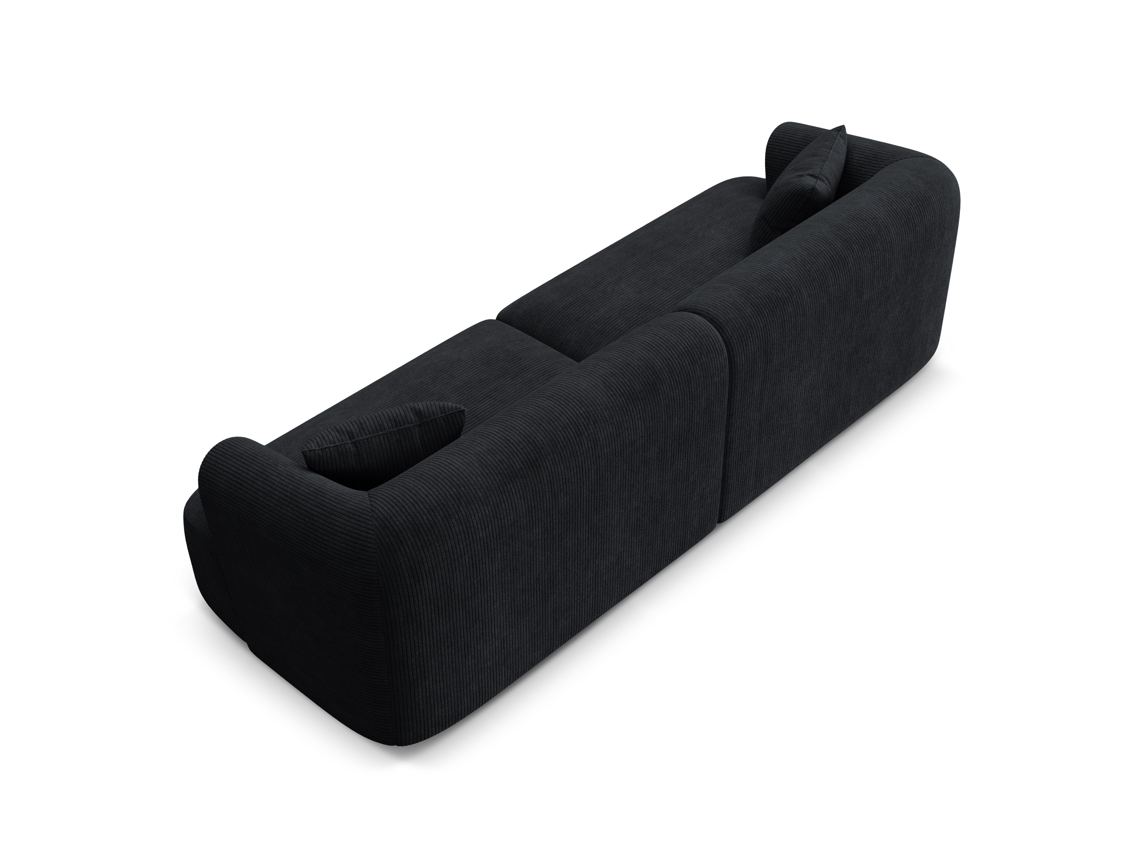 Sofa für 4 Personen CAMPI schwarzes Cord