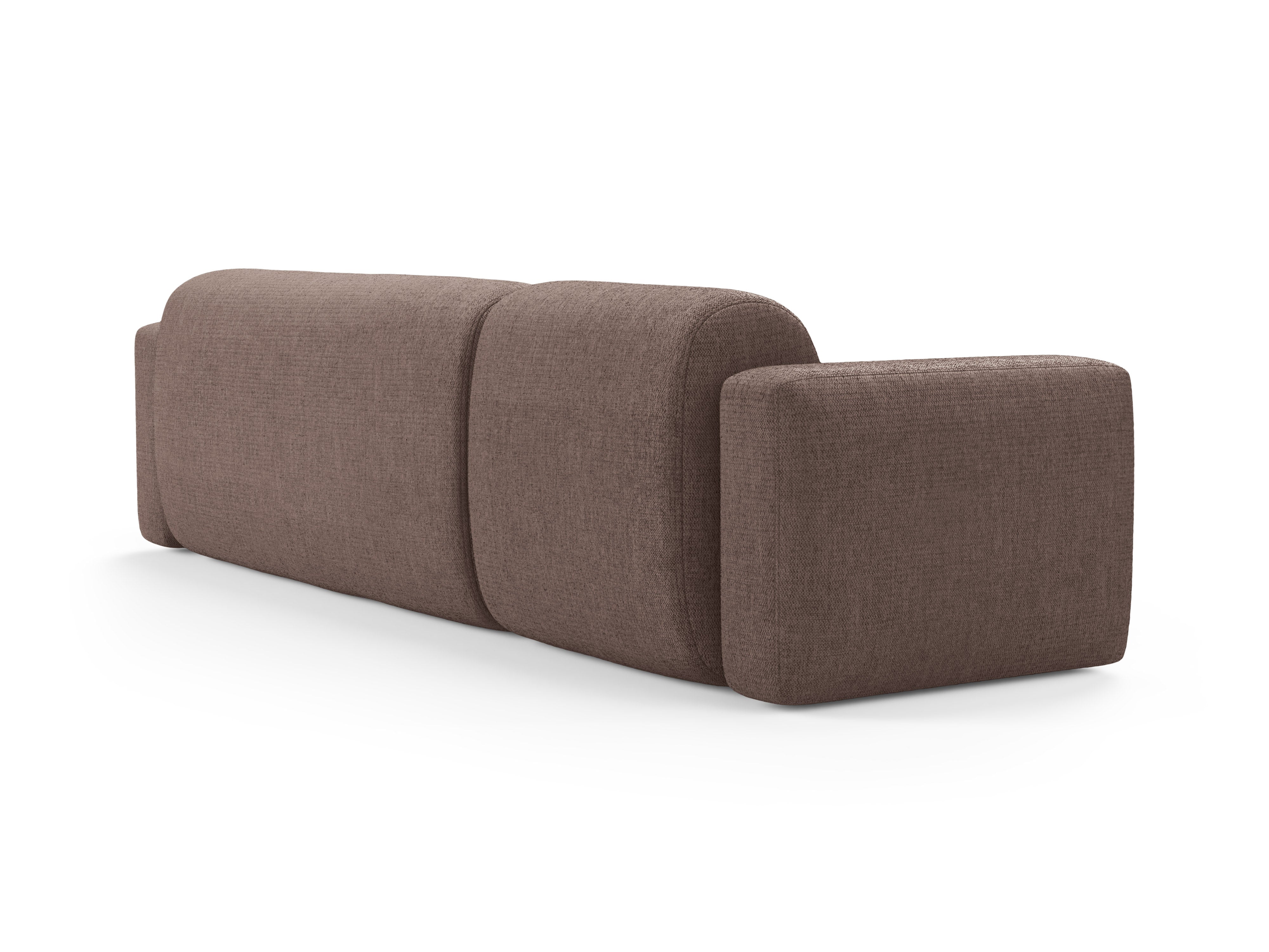 Rechtsseitige Eckcouch STRINO beige Chenille