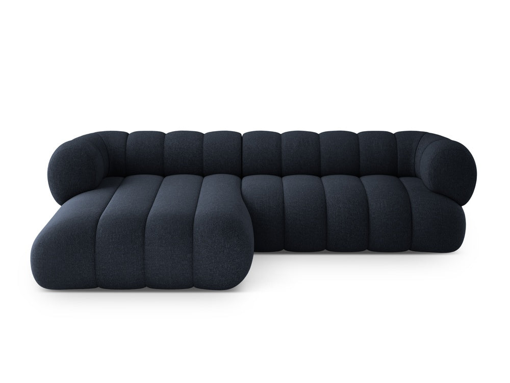 5-sitziges linksseitiges Ecksofa KOGE in Marineblau