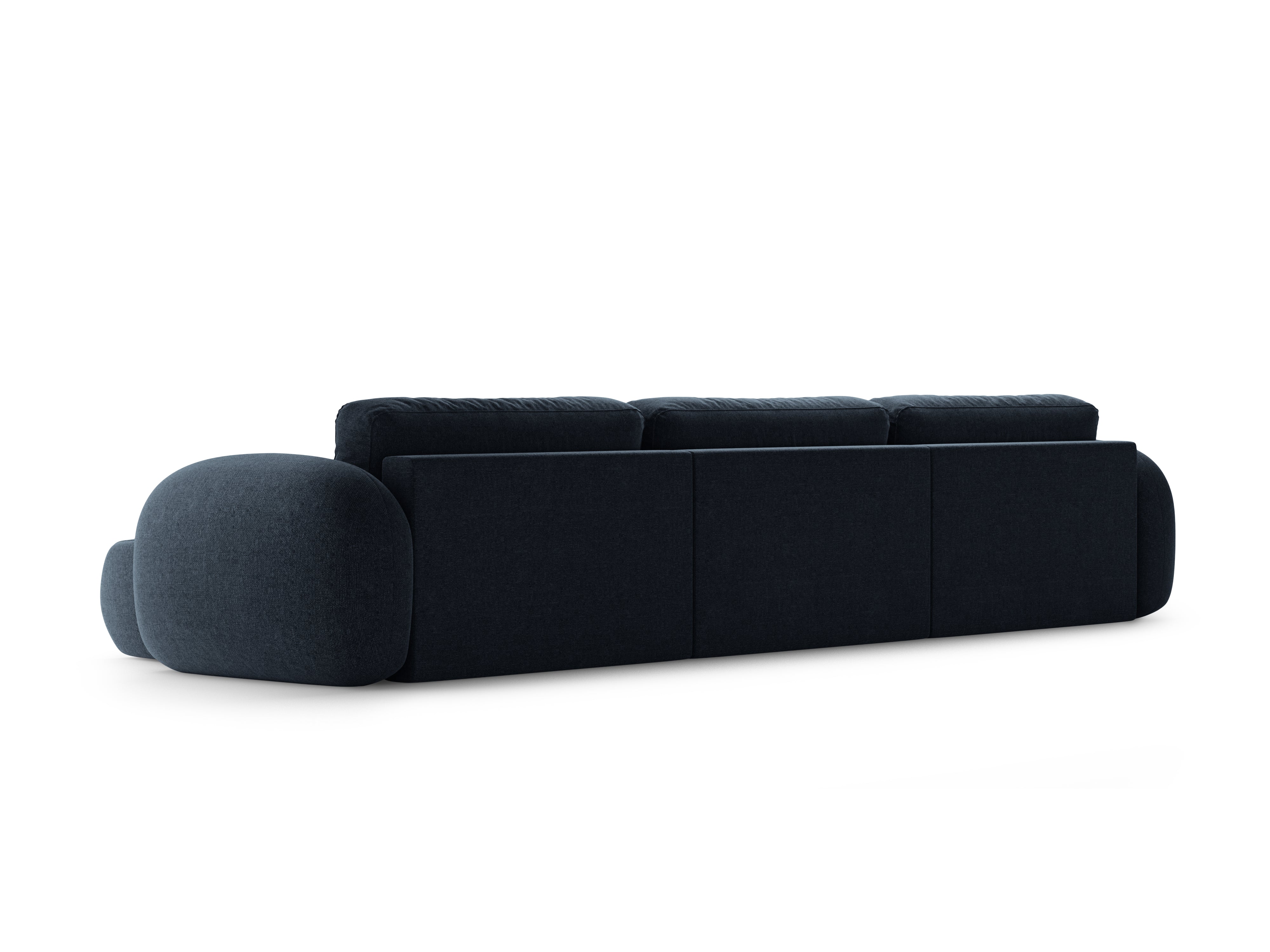 Sofa panoramiczna z funkcją spania 5-osobowa TONALE granatowy
