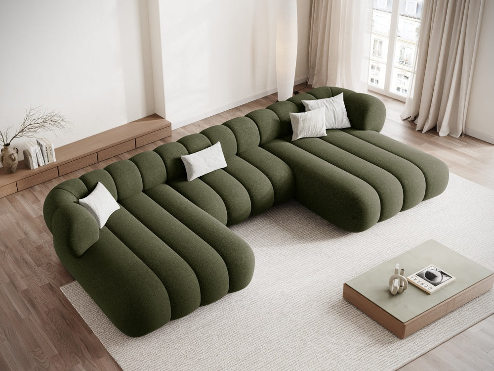 Sofa panoramiczna 6-osobowa KOGE oliwkowy
