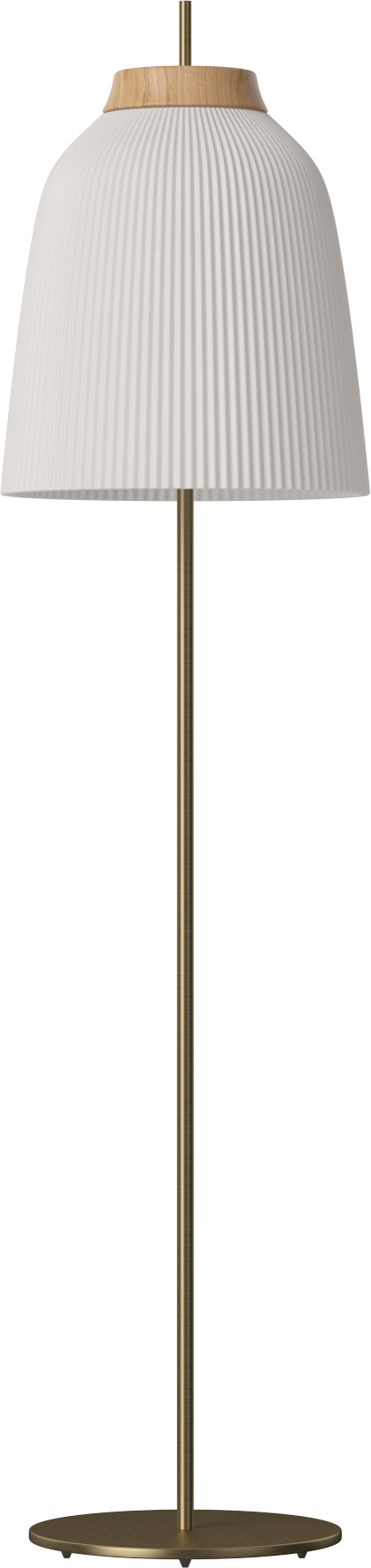 Lampa podłogowa CAMPA mosiężna podstawa