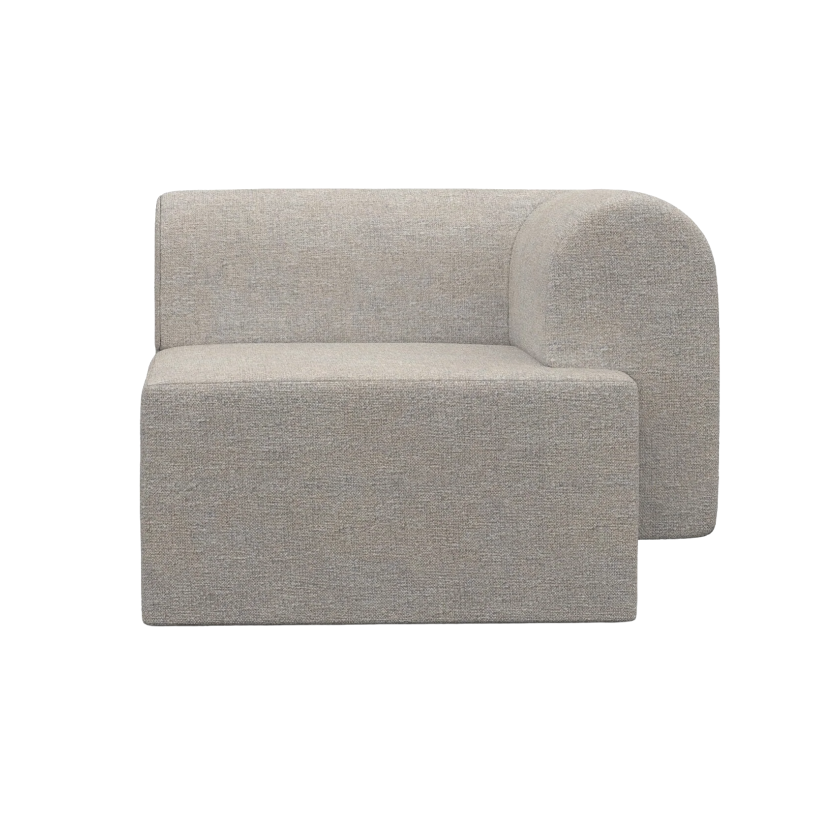 TORI modular sofa - right-side module gray