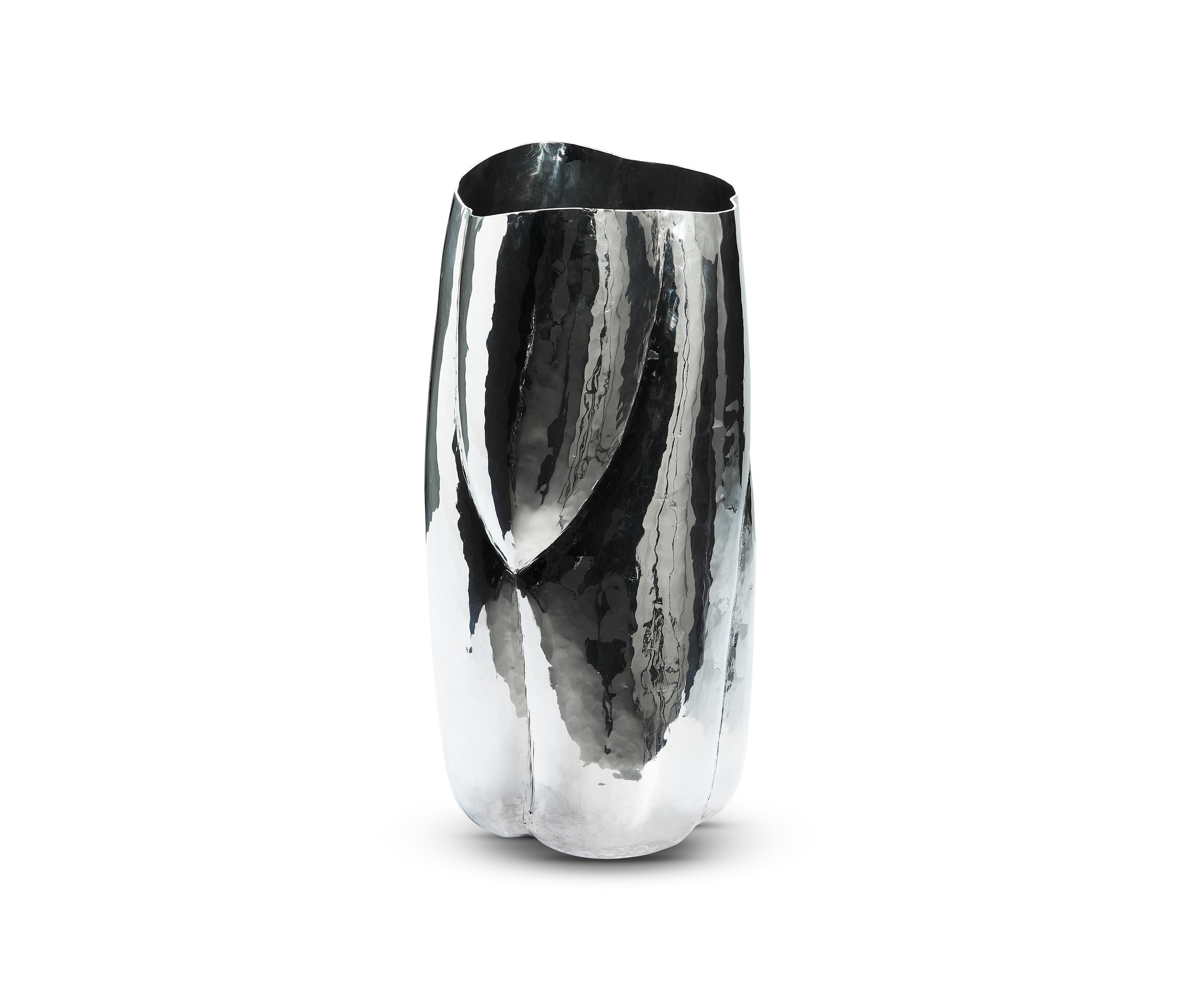 Silberwolke hohe Vase