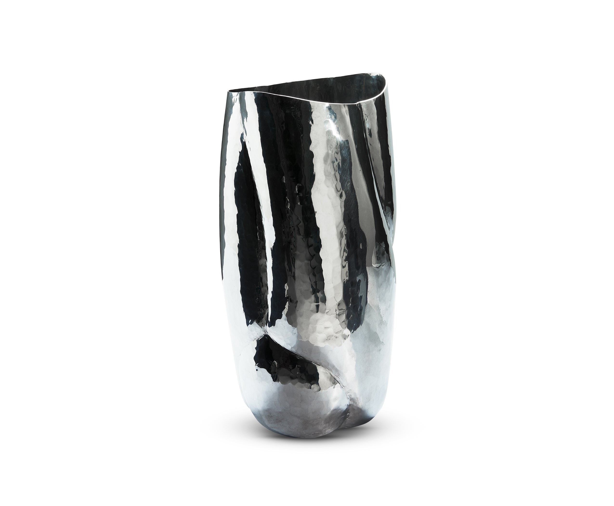 Silberwolke hohe Vase