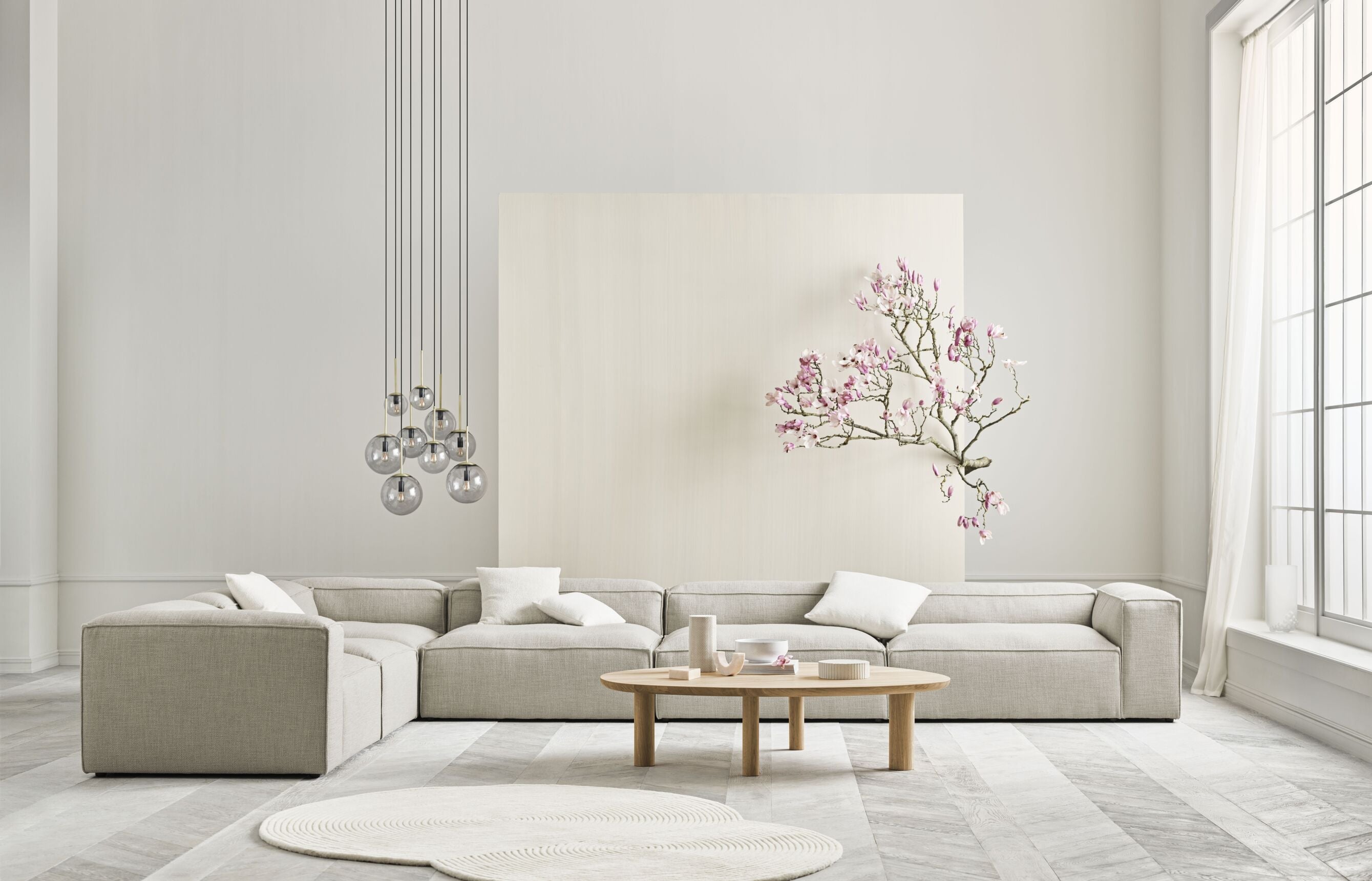 Sofa modułowa COSIMA - moduł lewostronny tapicerowany