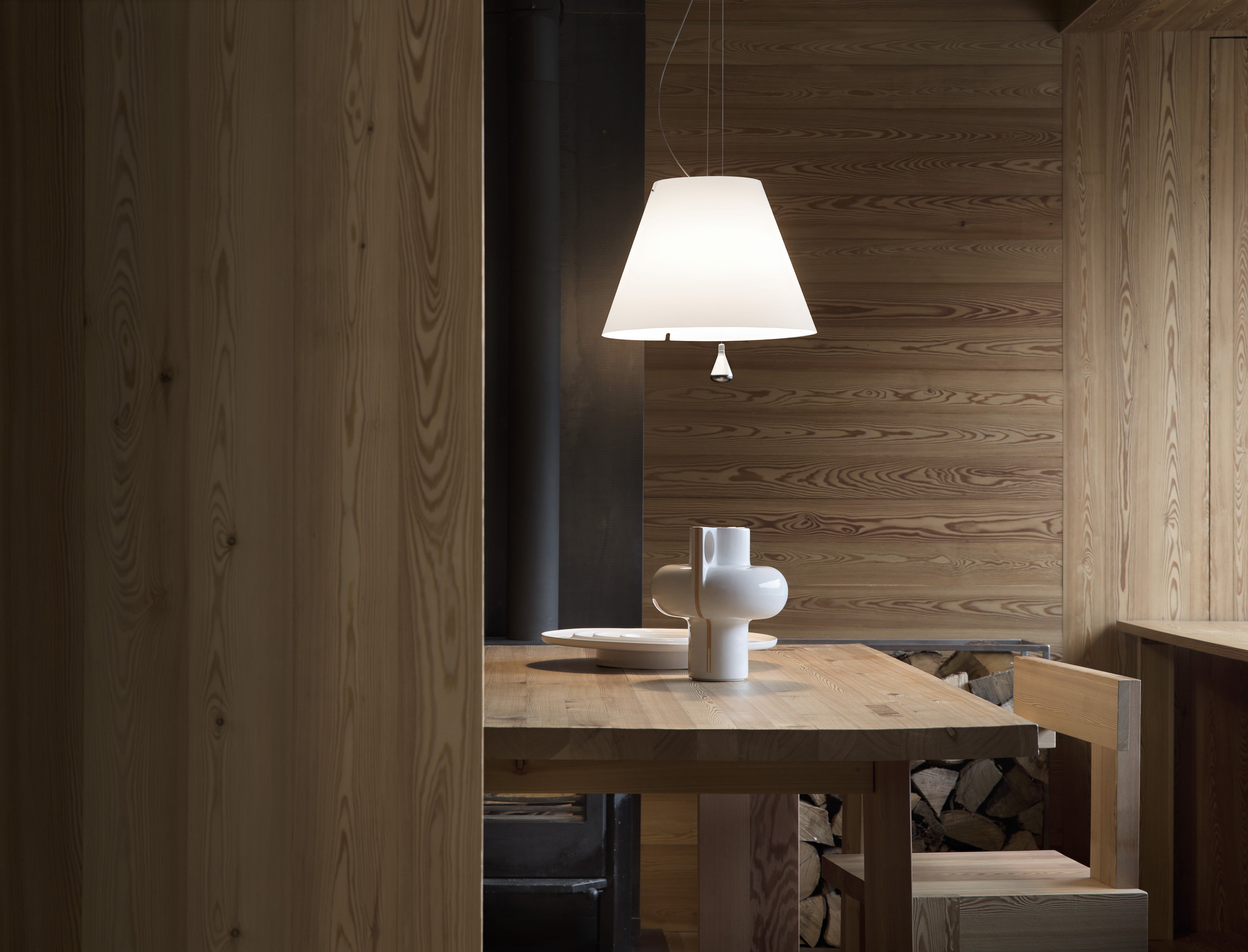 Costanza Red hanging lamp