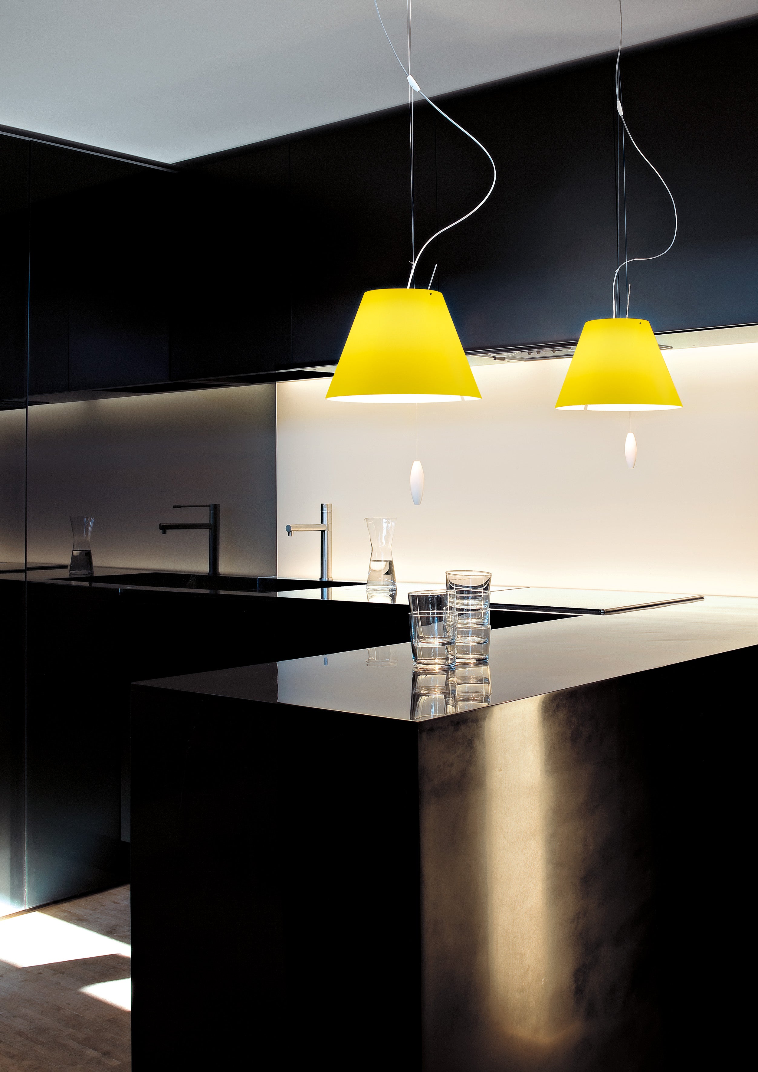 Lampa wisząca COSTANZINA niebieski