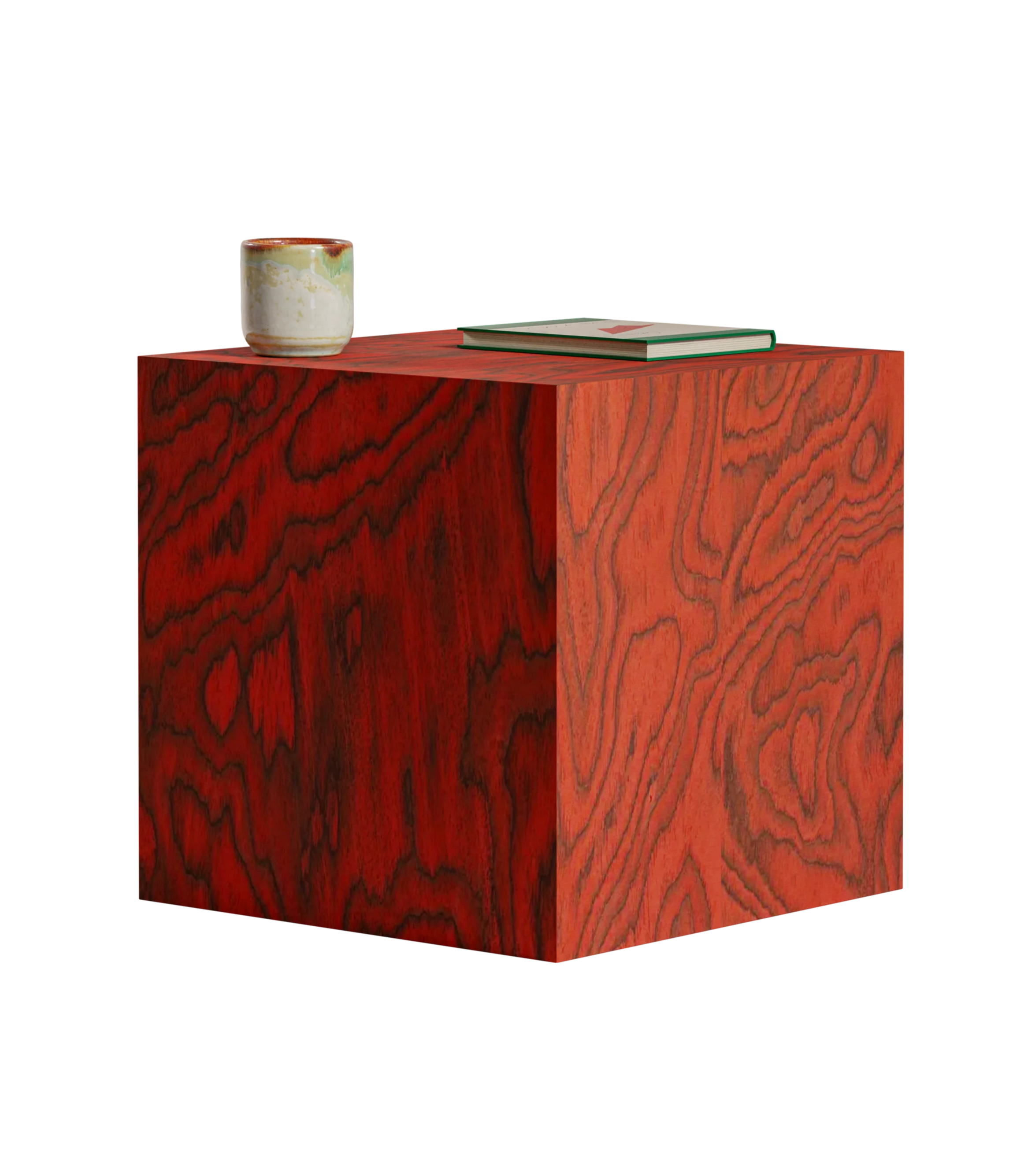 Stolik pomocniczy CUBE Sottsass czerwony