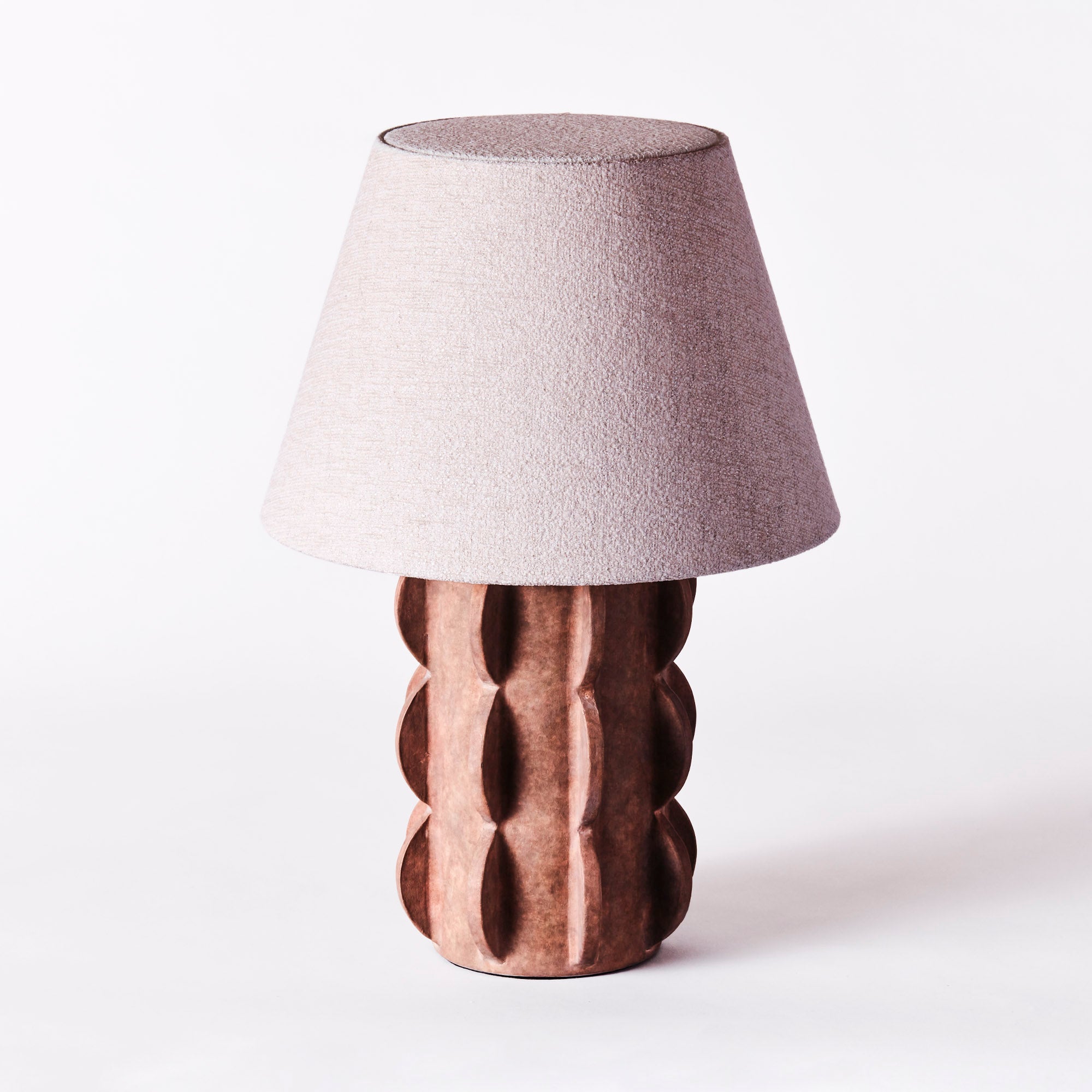 Tischlampe ACISSIMO braune Keramik