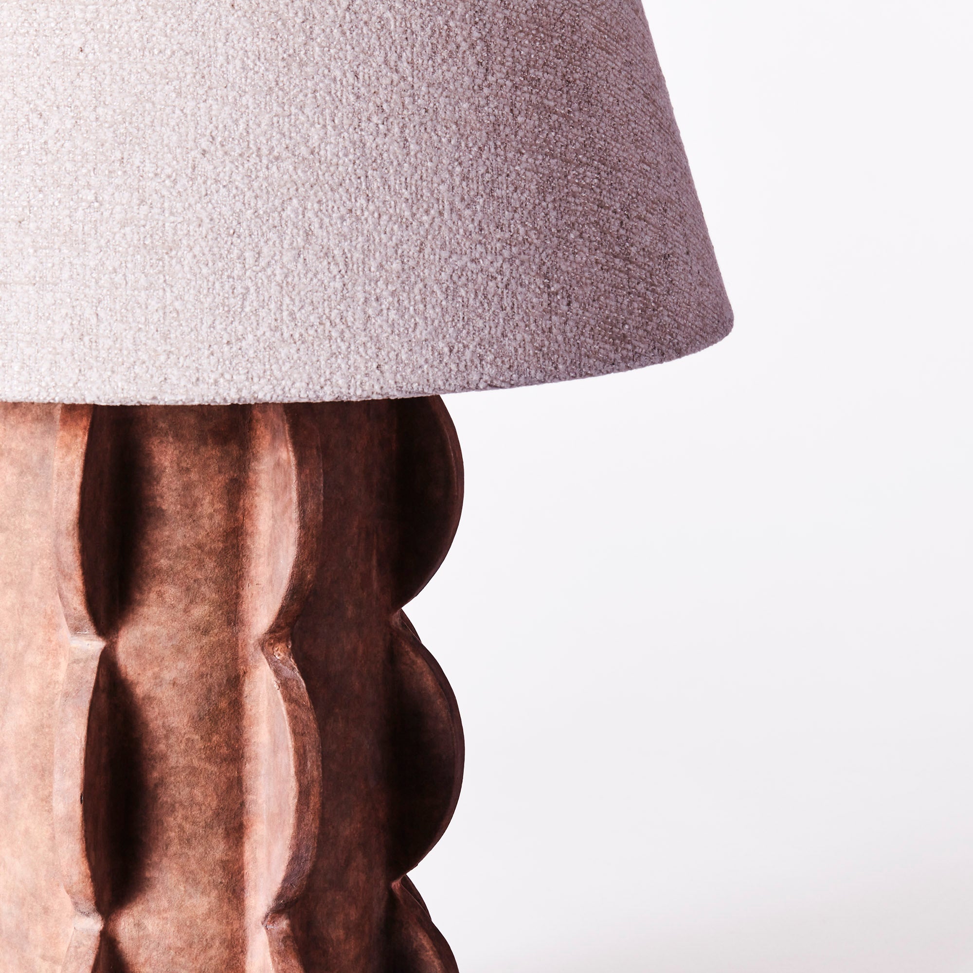 Tischlampe ACISSIMO braune Keramik
