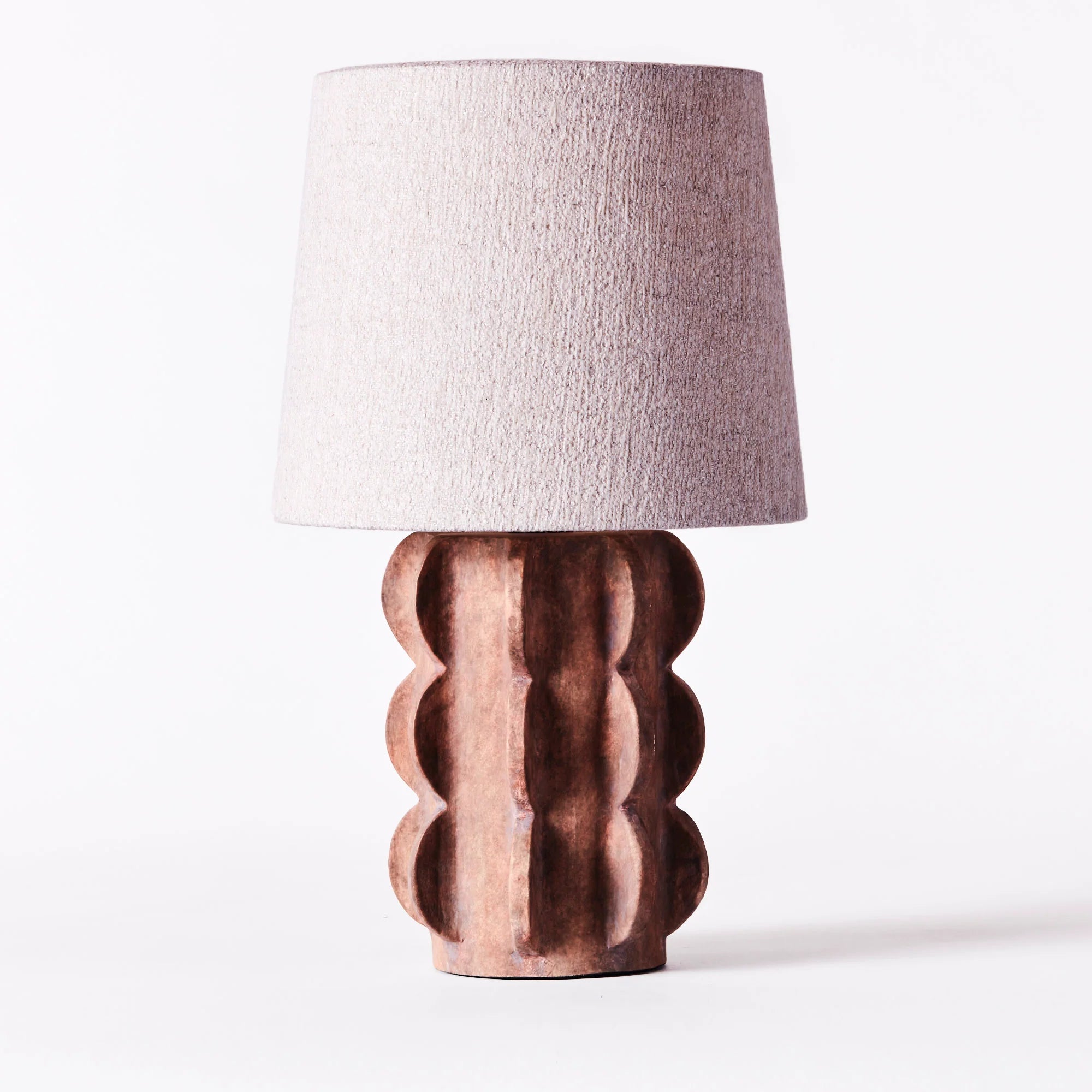 Tischlampe ACISSIMO braune Keramik