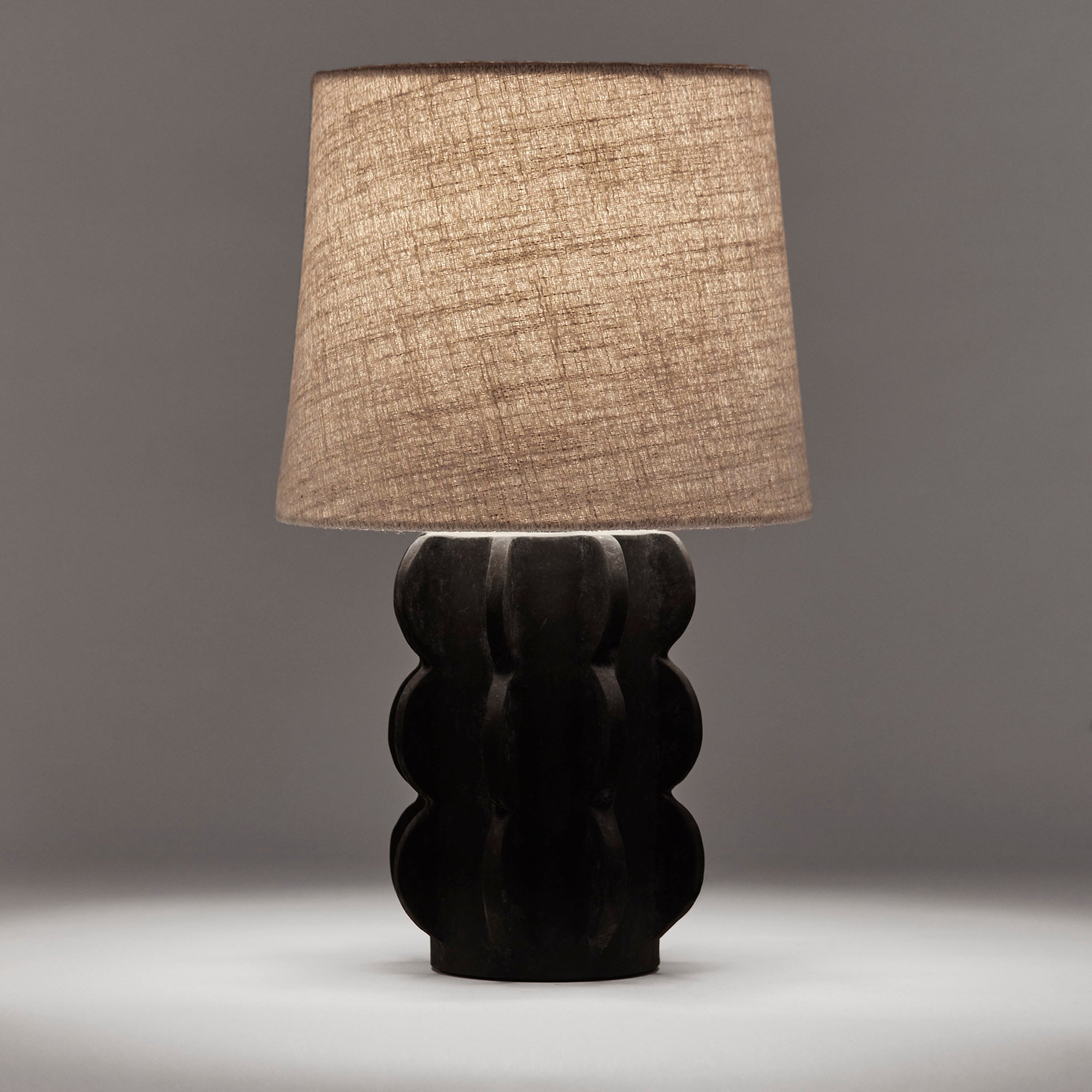 Lampa stołowa ACISSIMO czarna ceramika