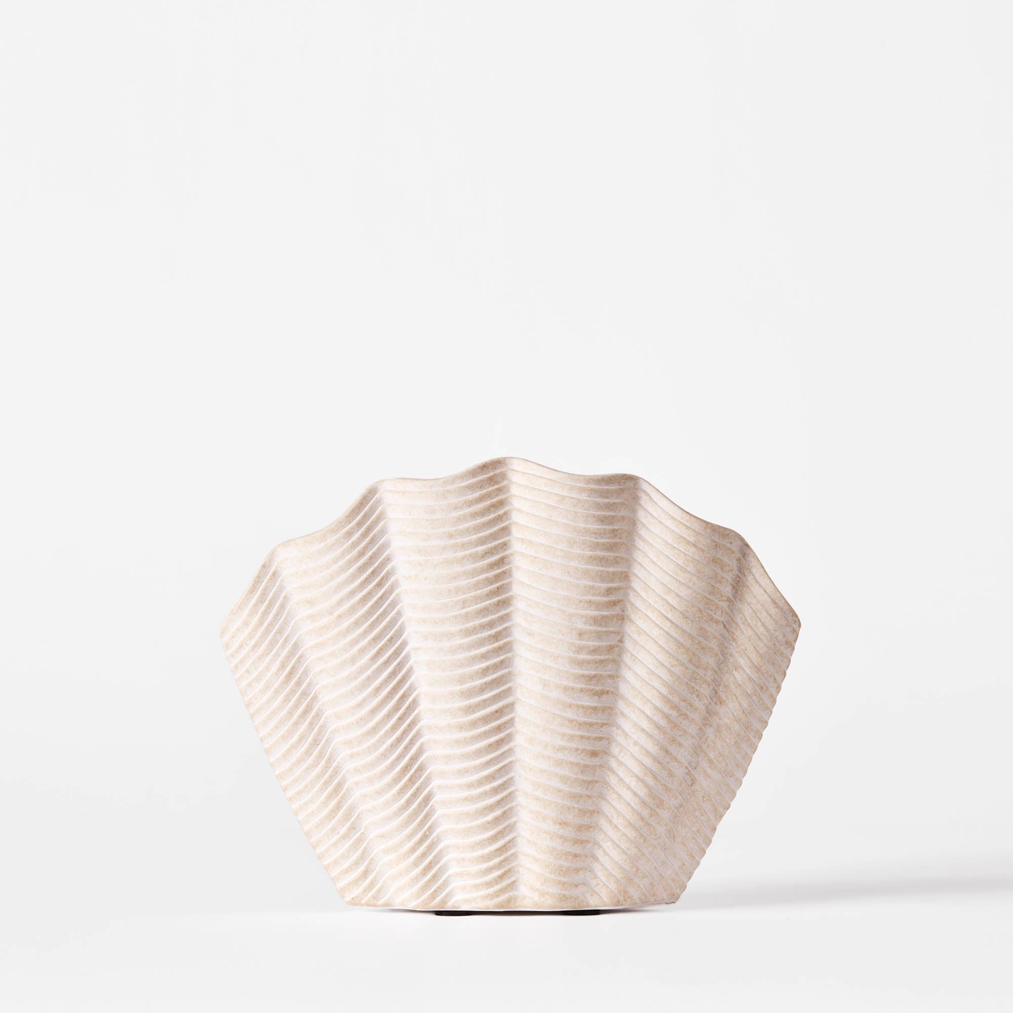 Vase CONCHA weiße Keramik