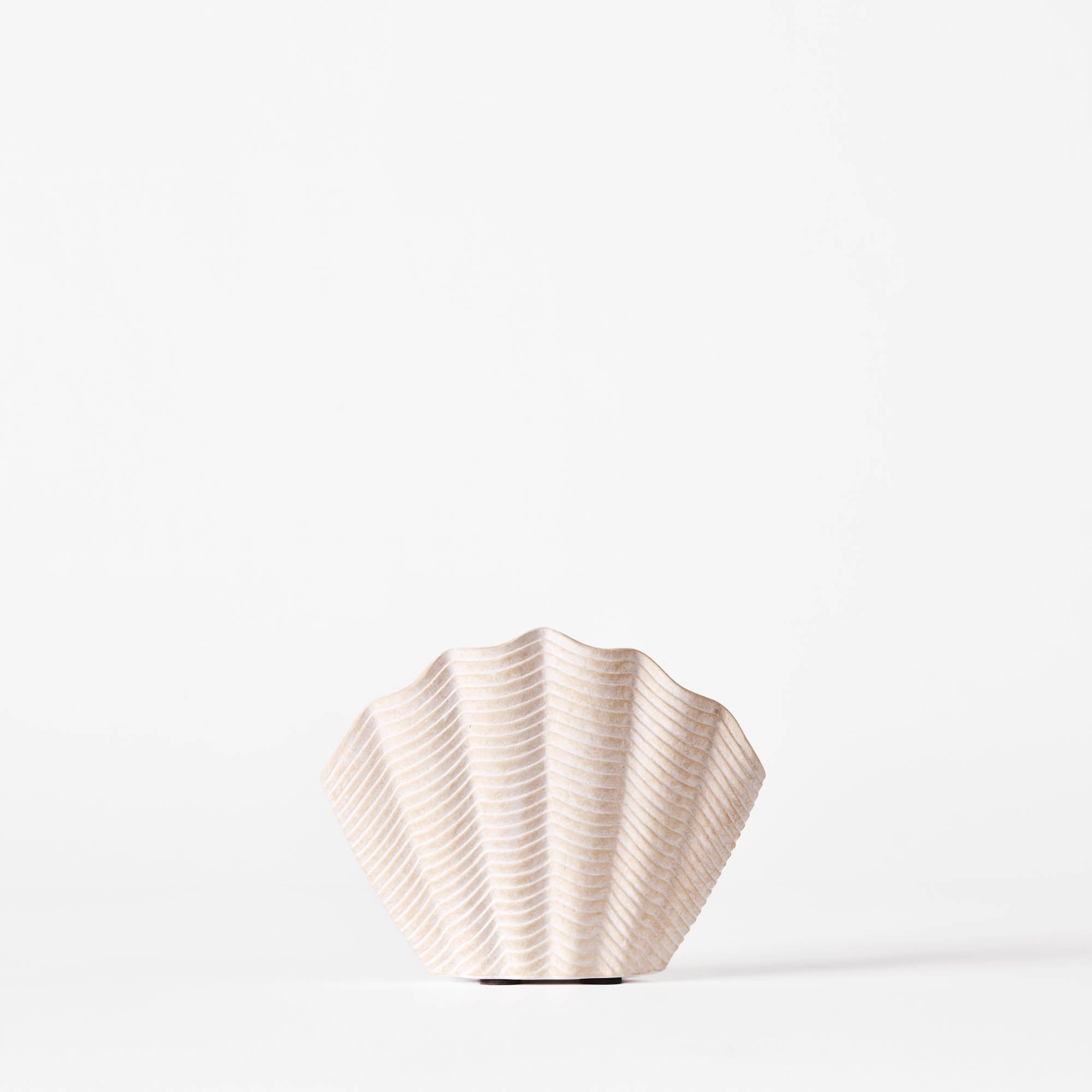 Vase CONCHA weiße Keramik