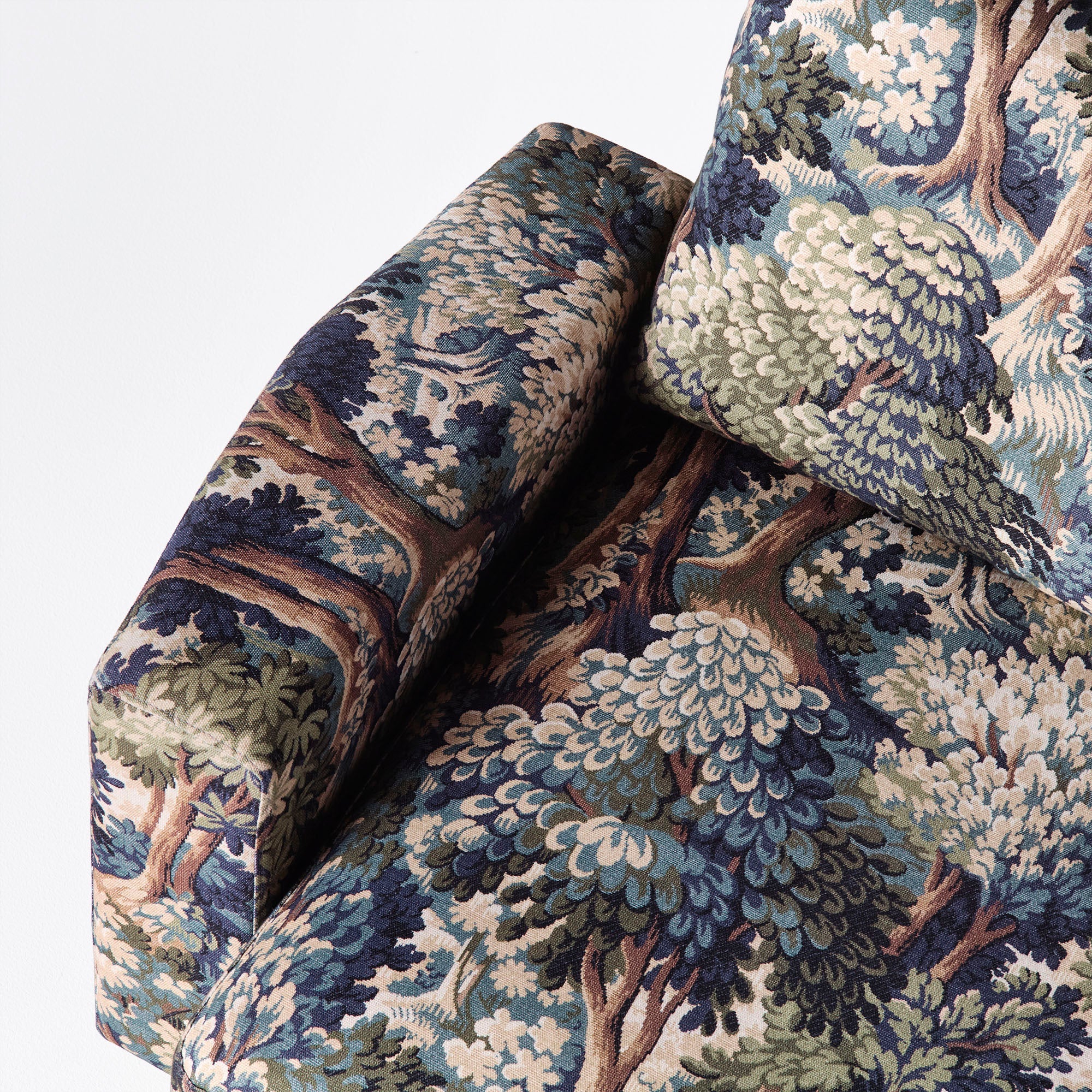 2-seater Sofa LAUREL plant motif