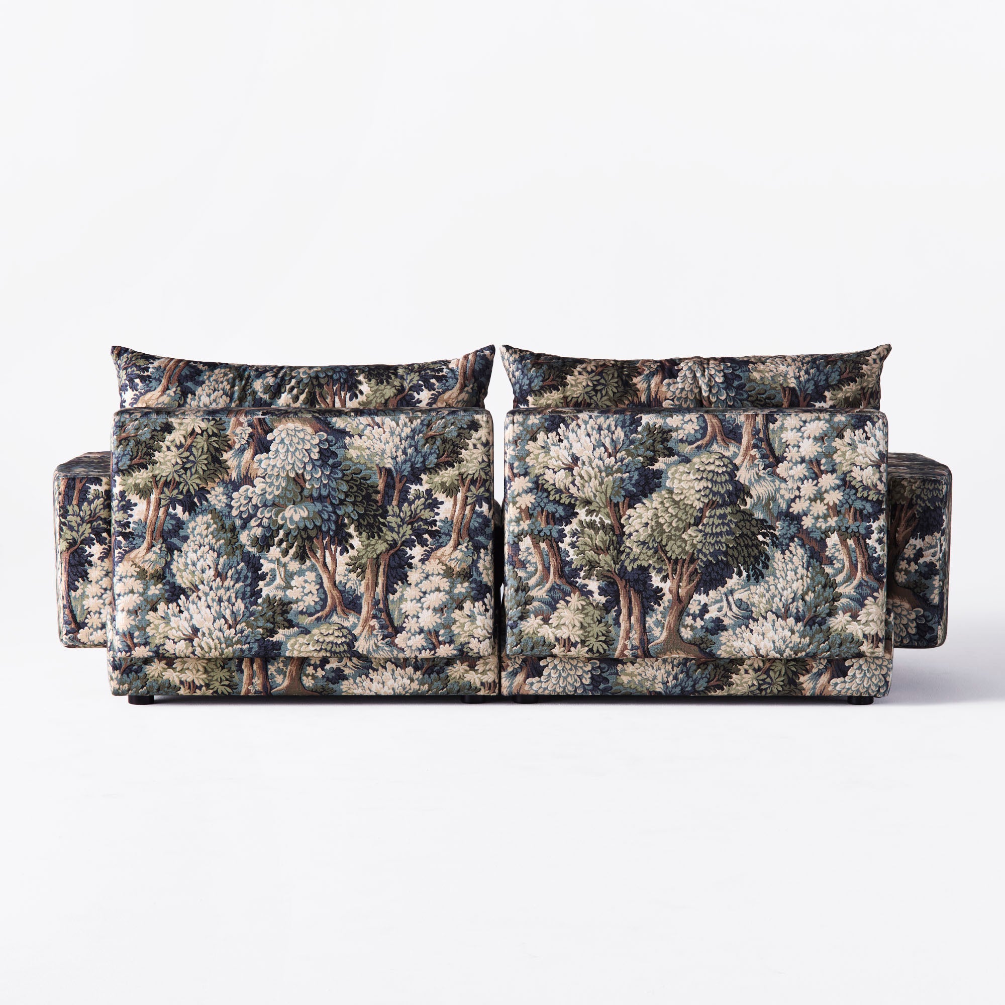 2-seater Sofa LAUREL plant motif