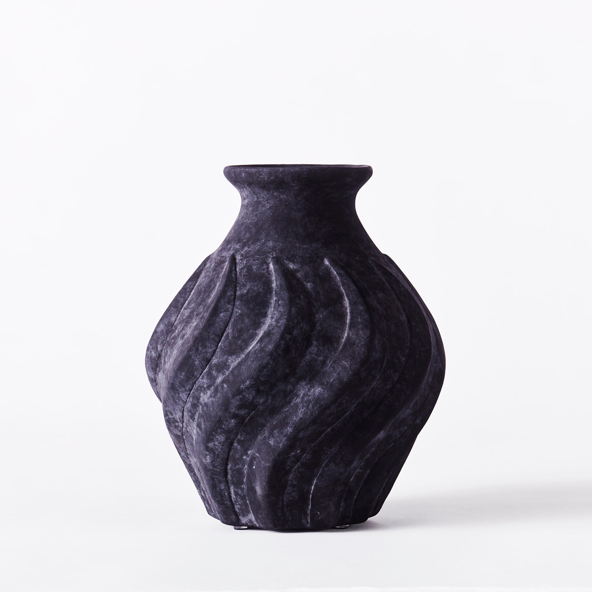 Wazon SWIRL czarna ceramika