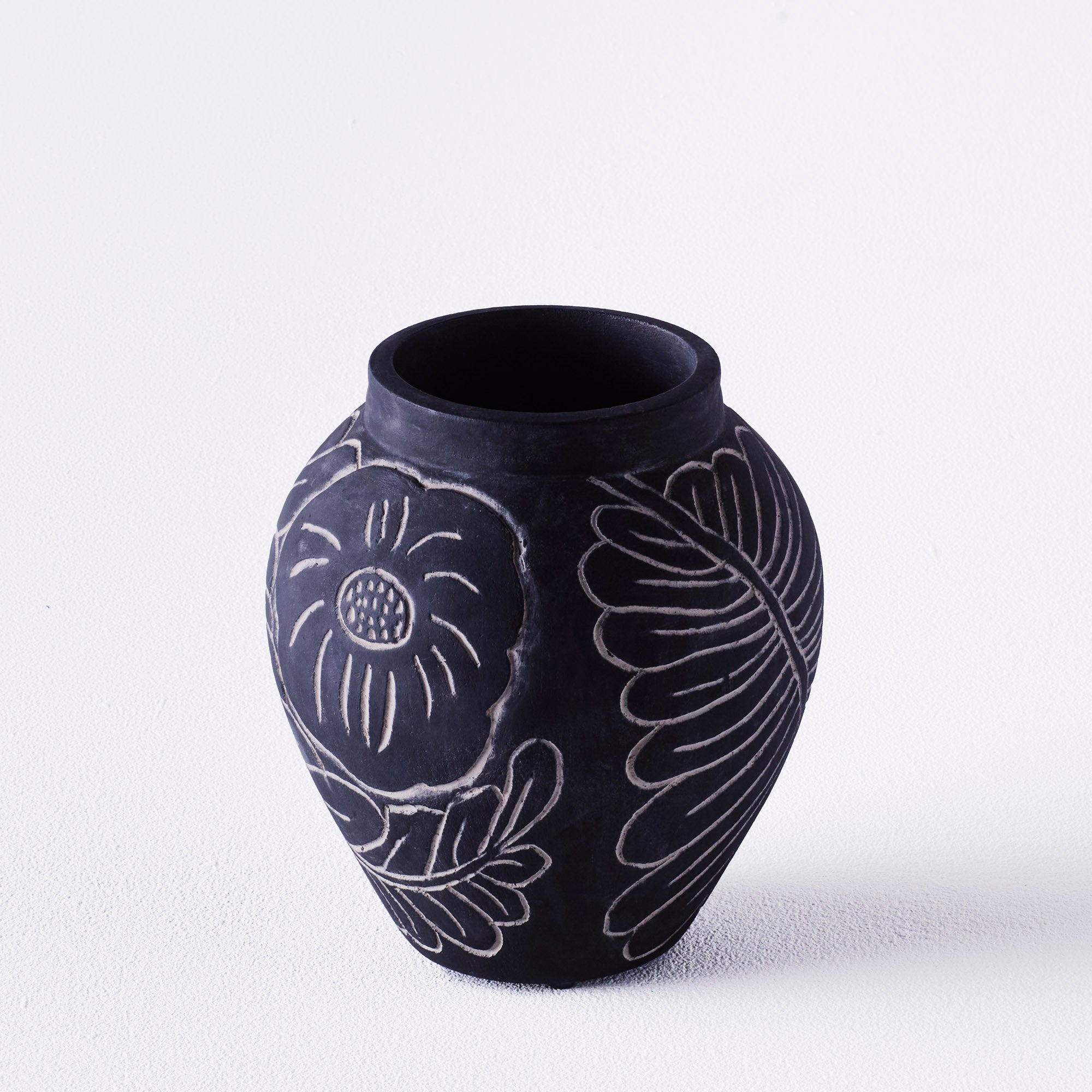Vase FRIDA schwarze Keramik