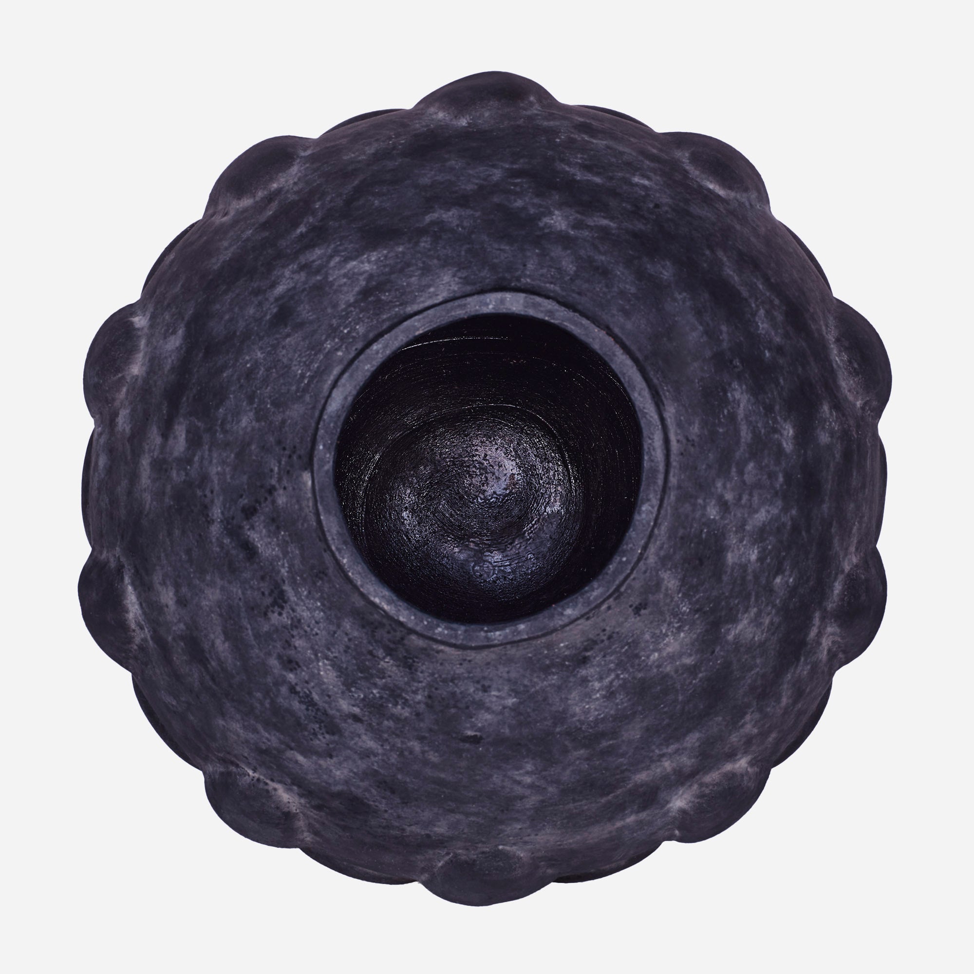 ST MARIA vase black ceramic