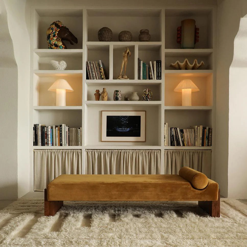 SHAGGY LABYRINTH rug white