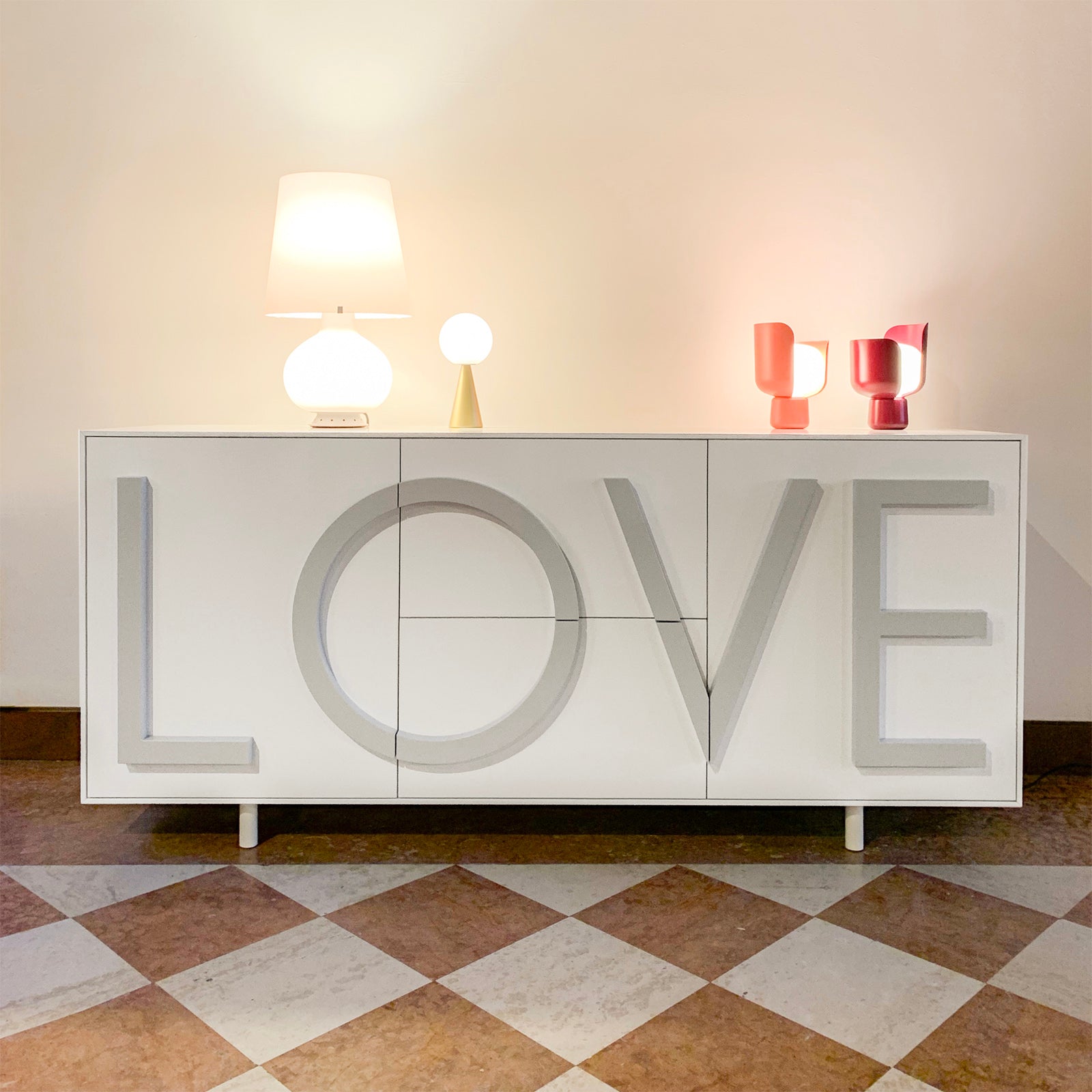 LOVE Kommode weiß