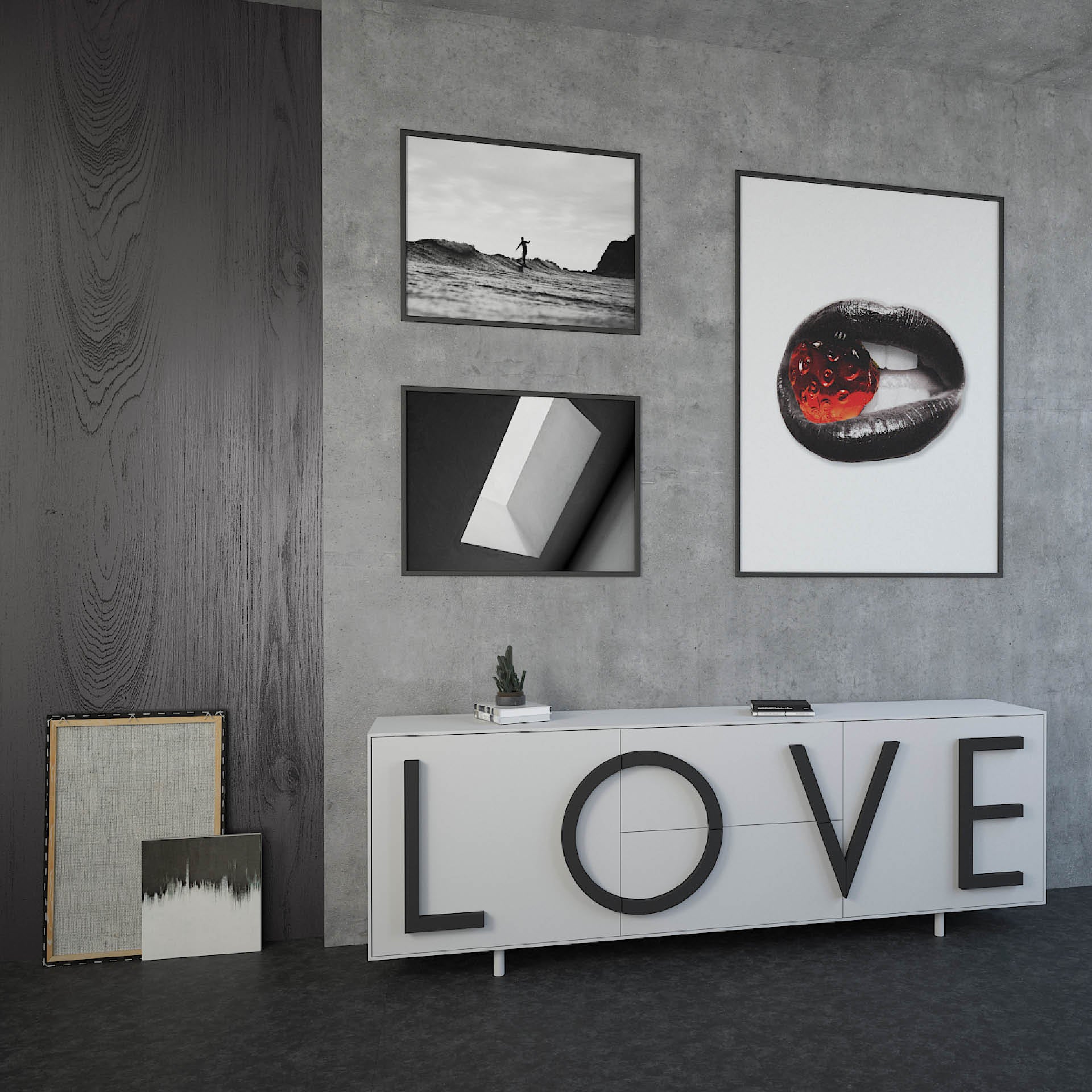 LOVE Kommode weiß