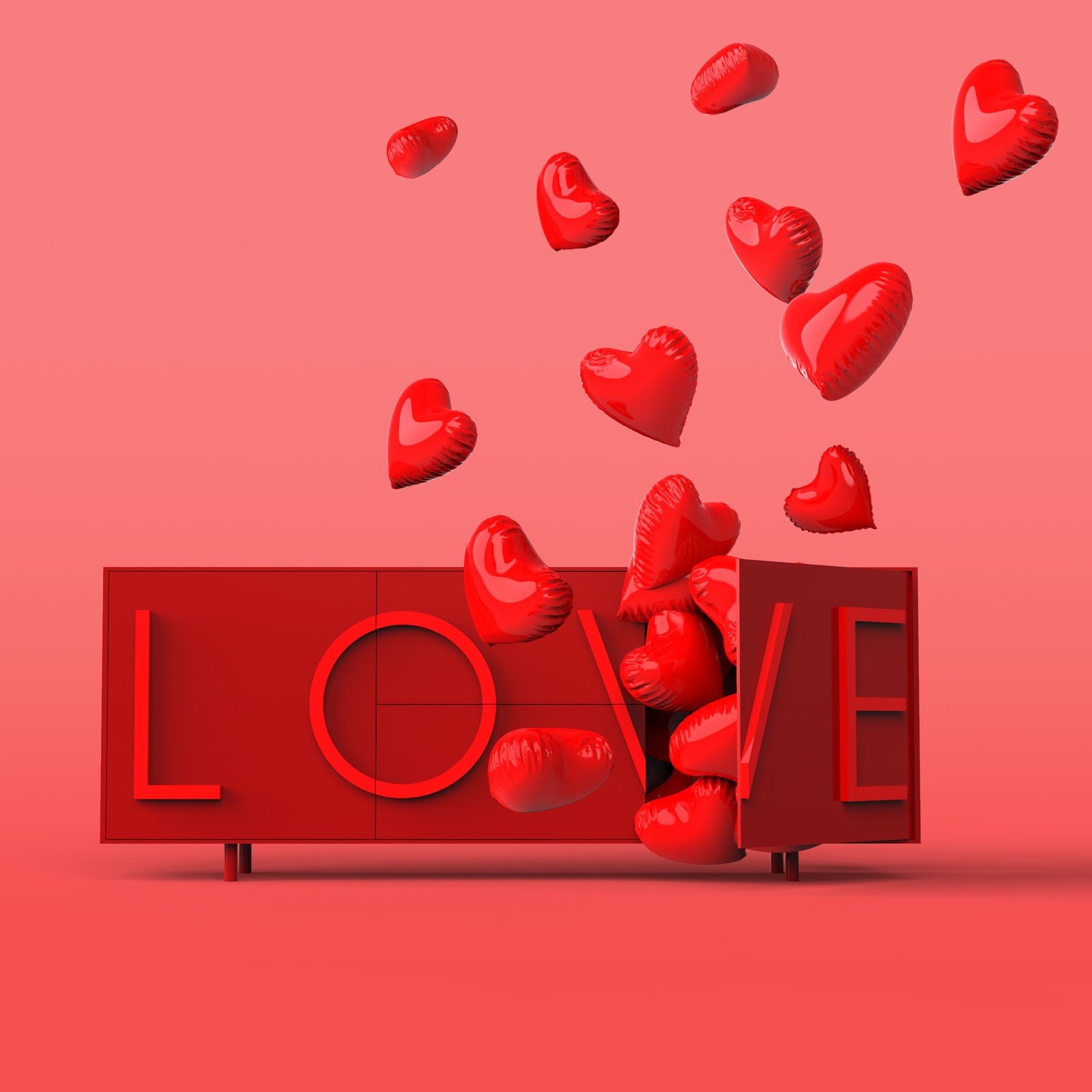 LOVE Kommode weiß