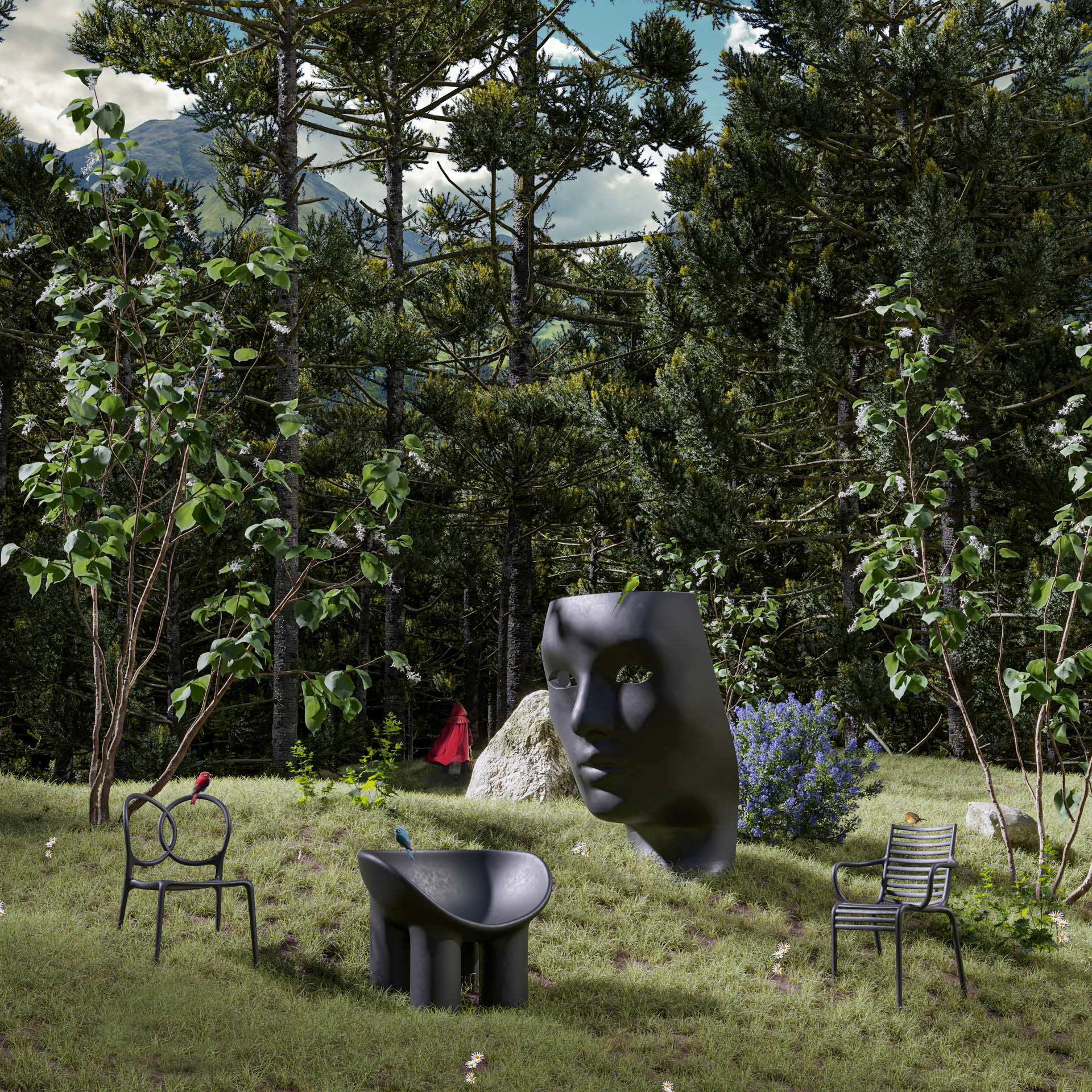 Sissi chair dark gray