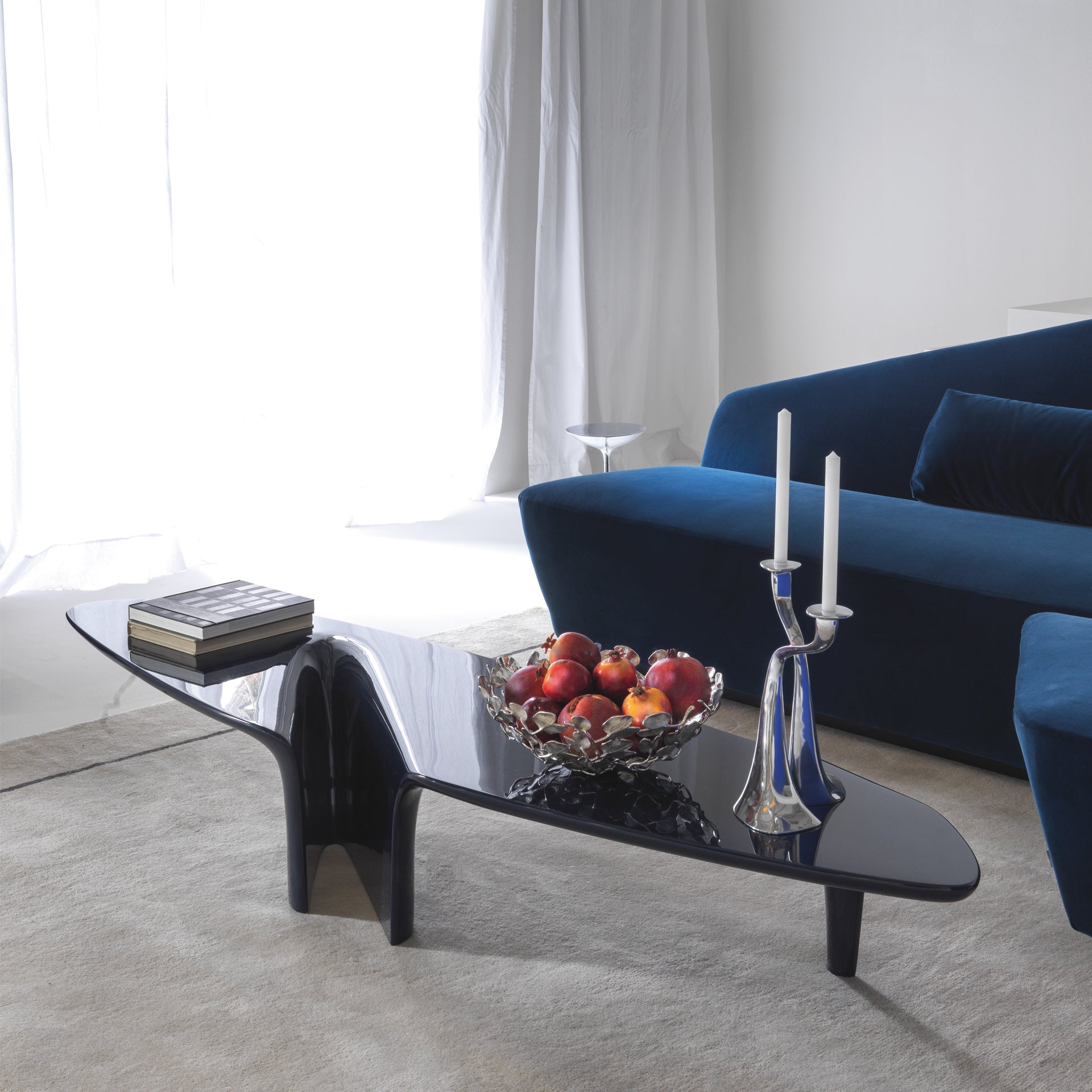 Waterfall White Coffee Table