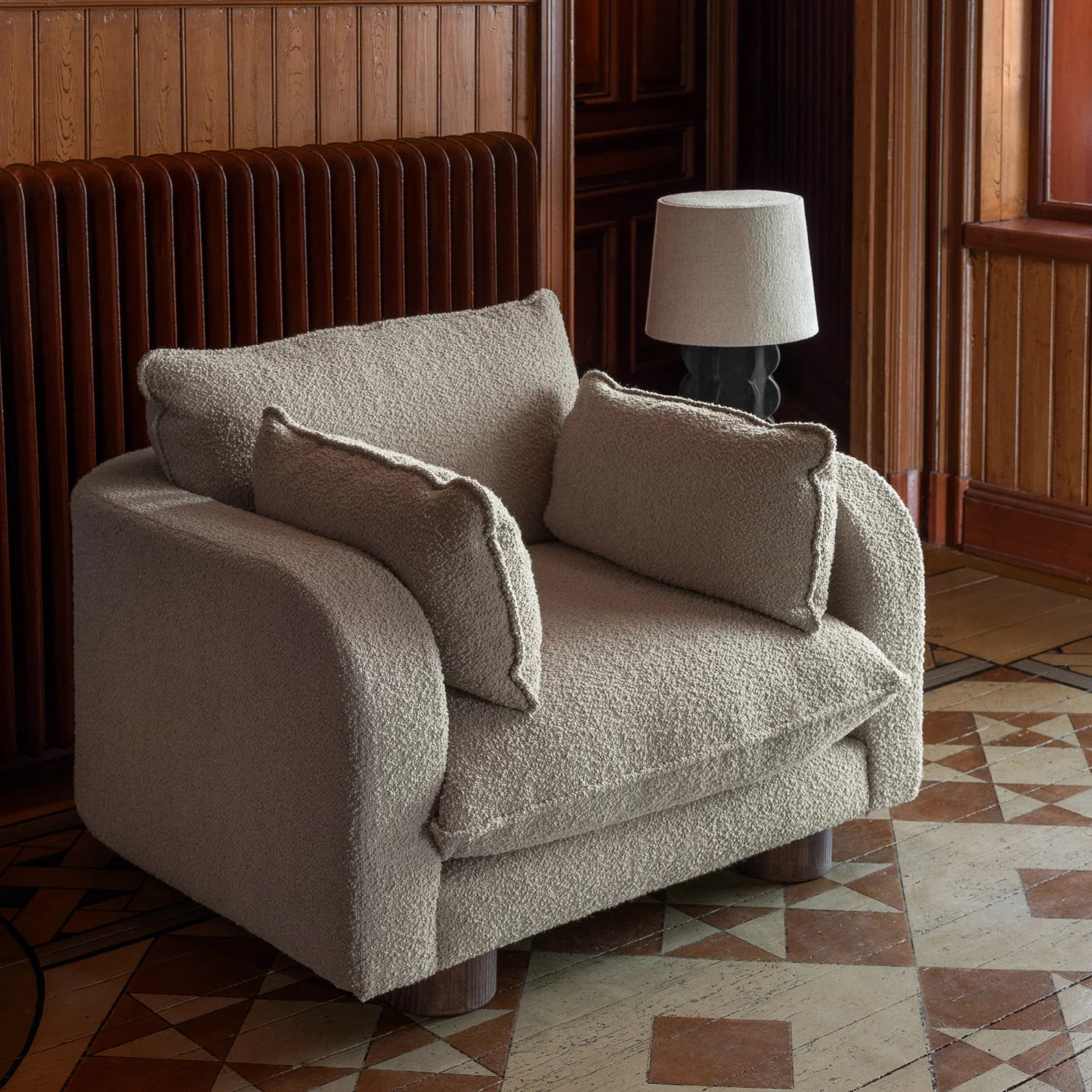 Sessel MILES beige Boucle
