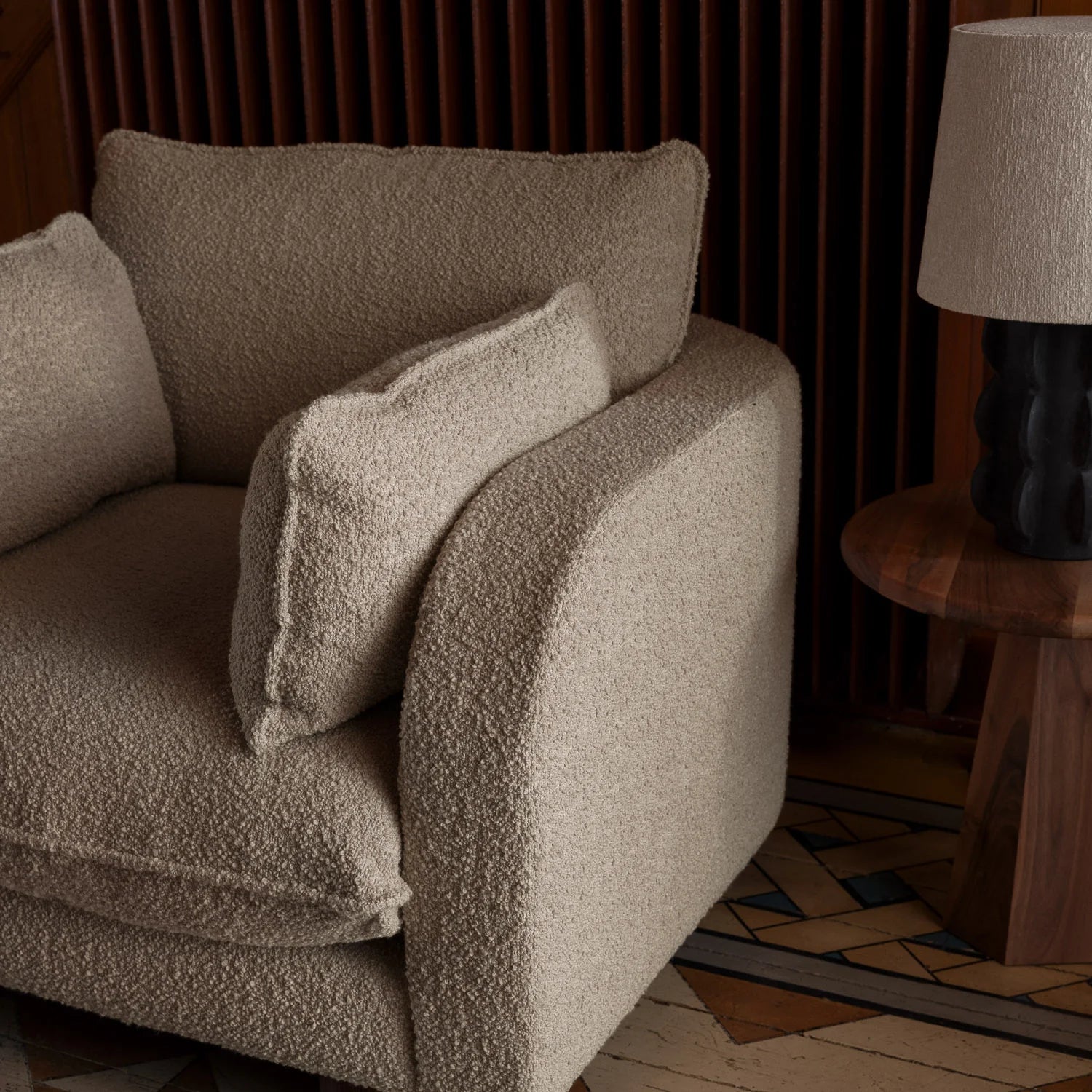 Sessel MILES beige Boucle
