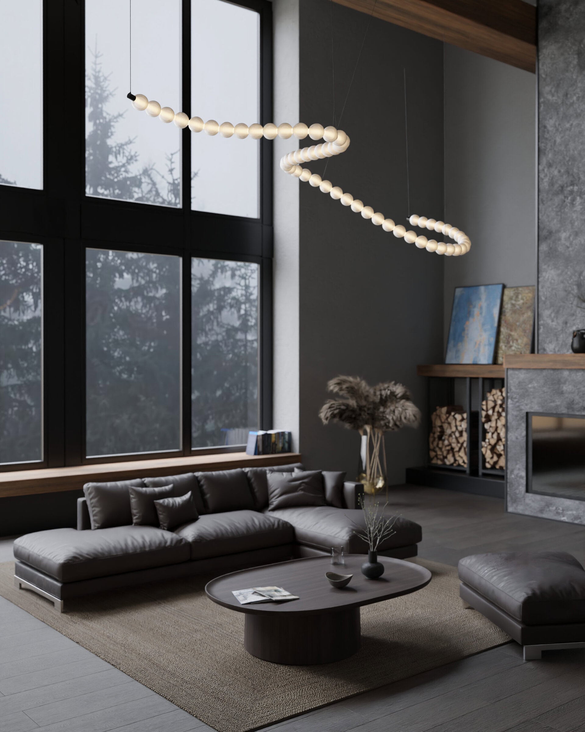 Lampa wisząca DAISY szkło dmuchane