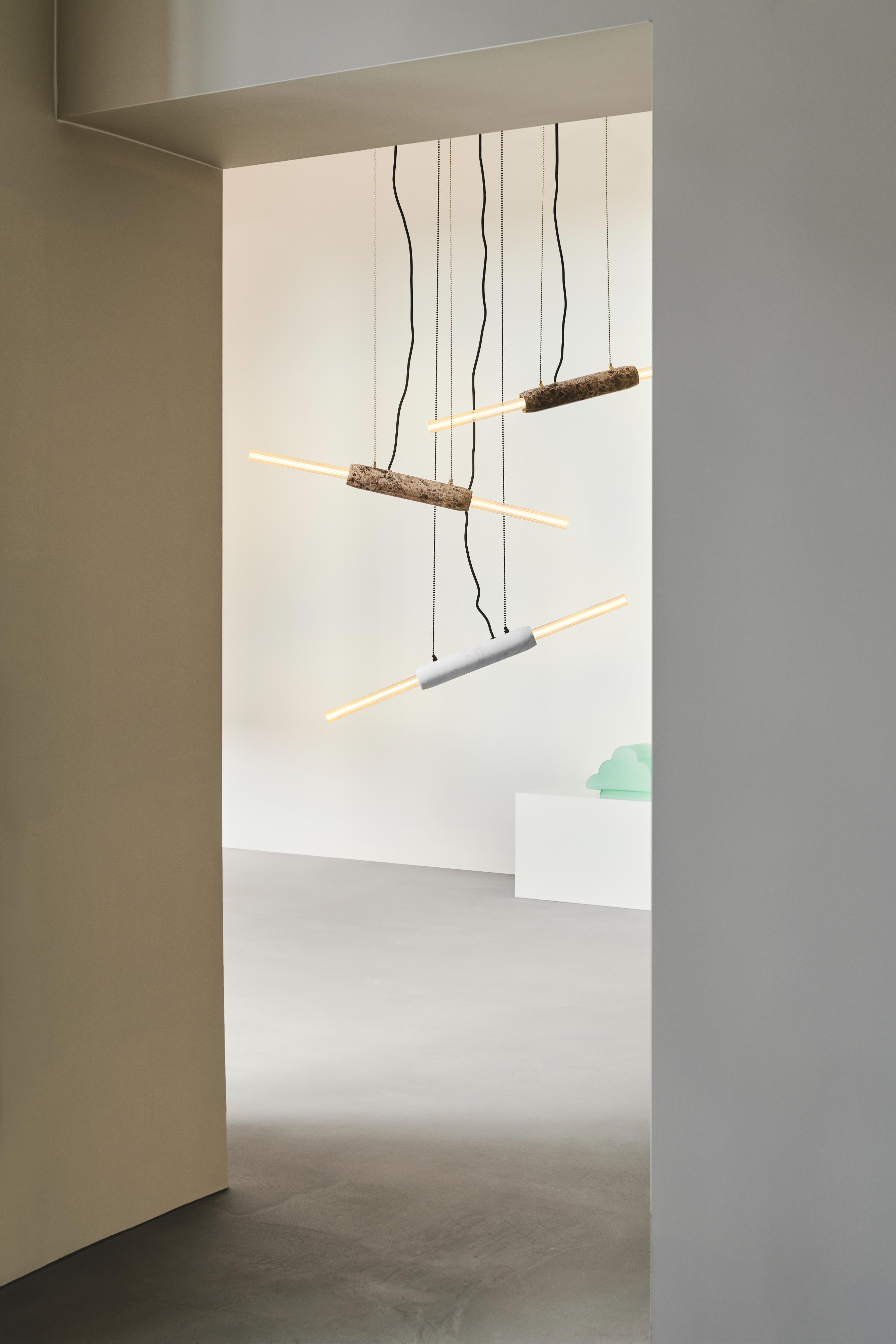 Lampa wisząca LIMBO biały marmur