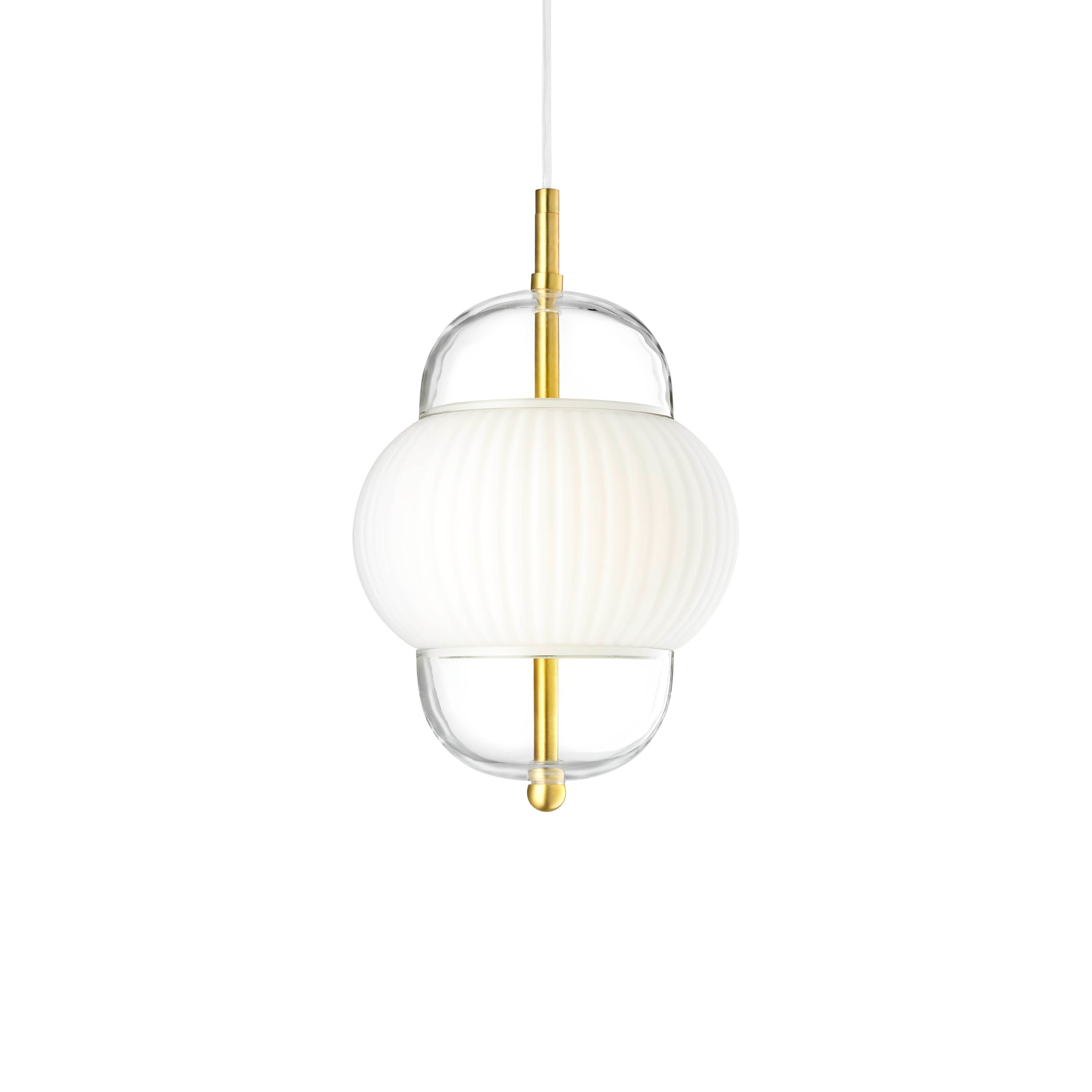 Lampa wisząca SHAHIN biały ze złotym