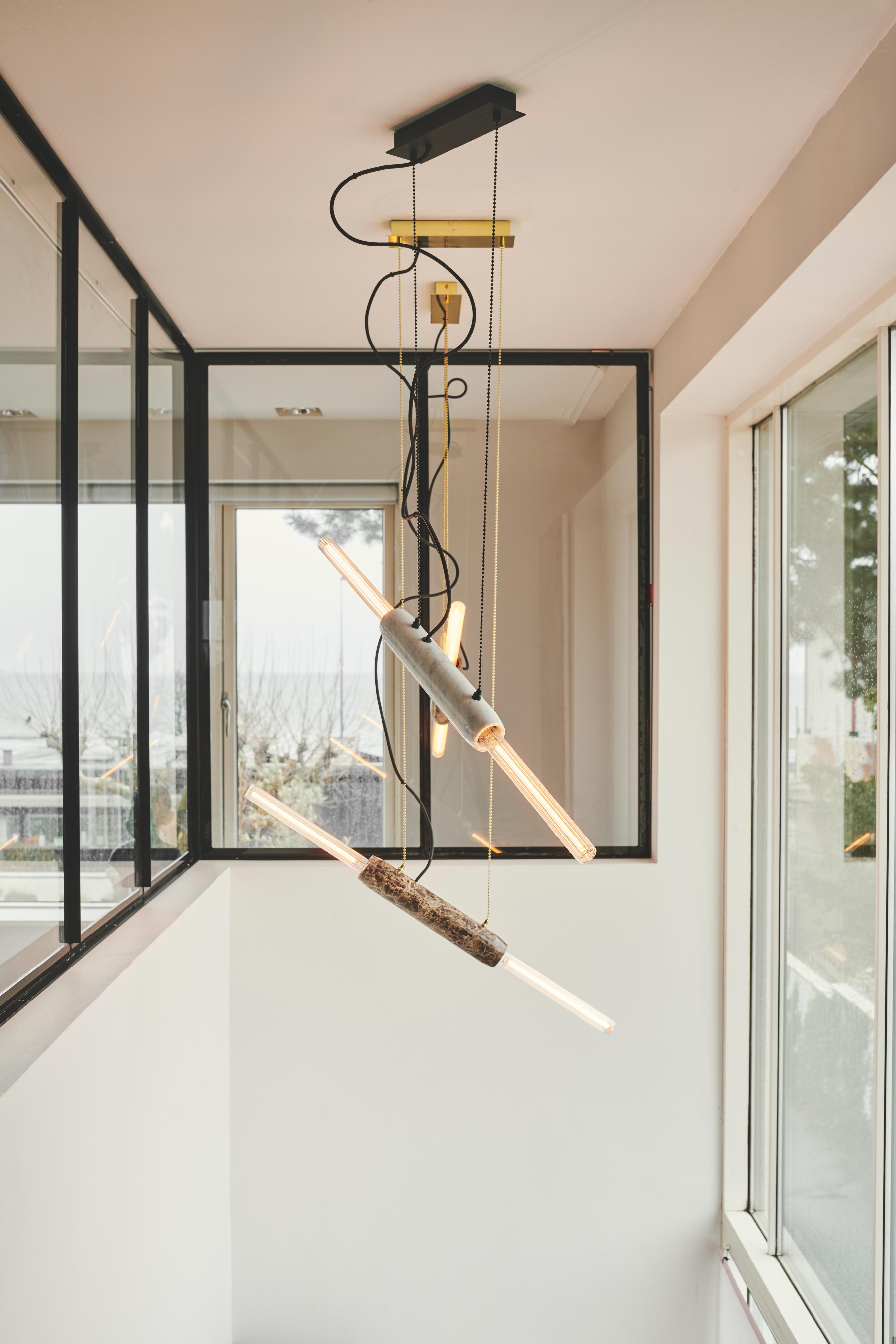 Lampa wisząca LIMBO biały marmur