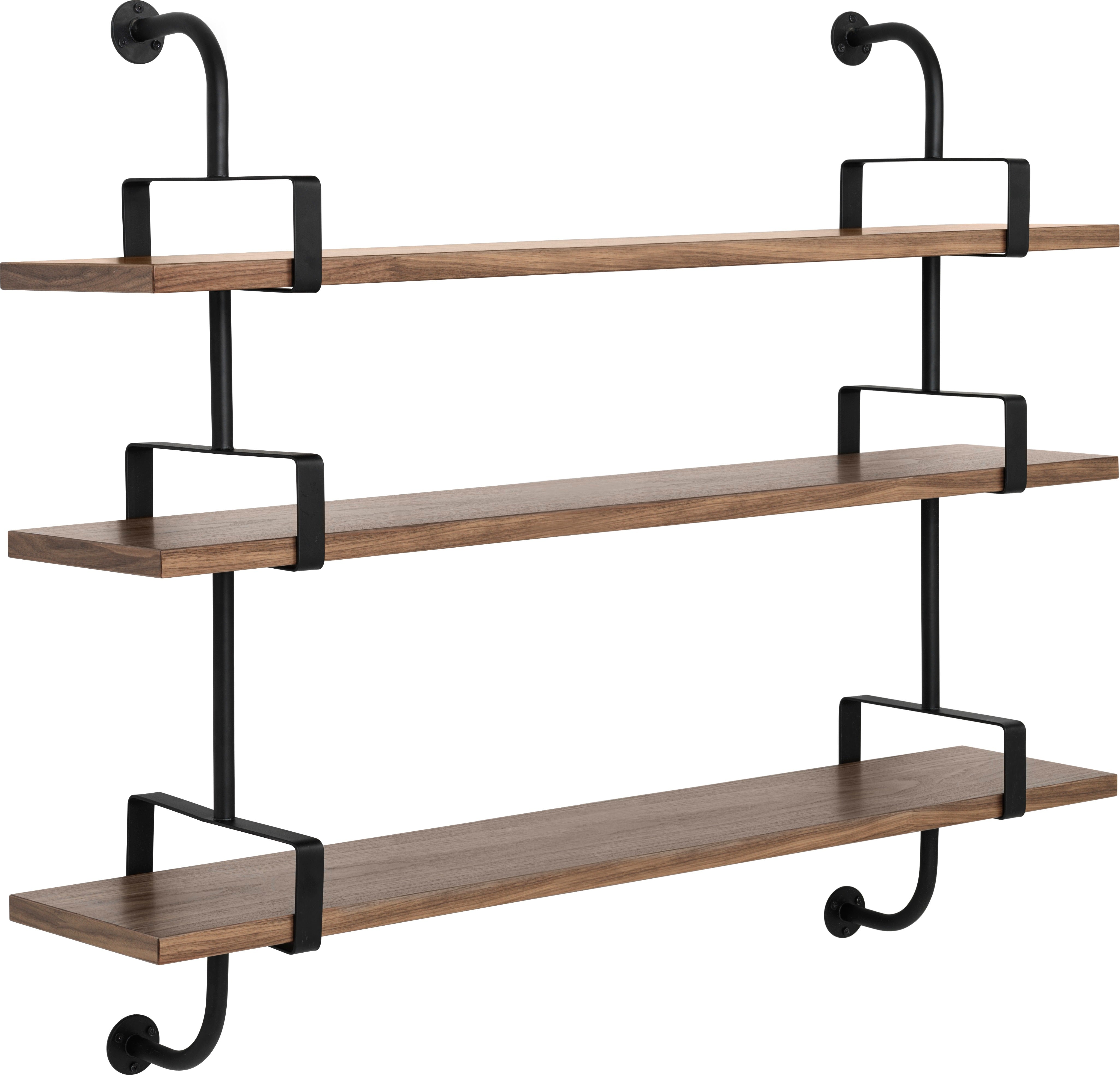 DÉMON walnut wood shelf